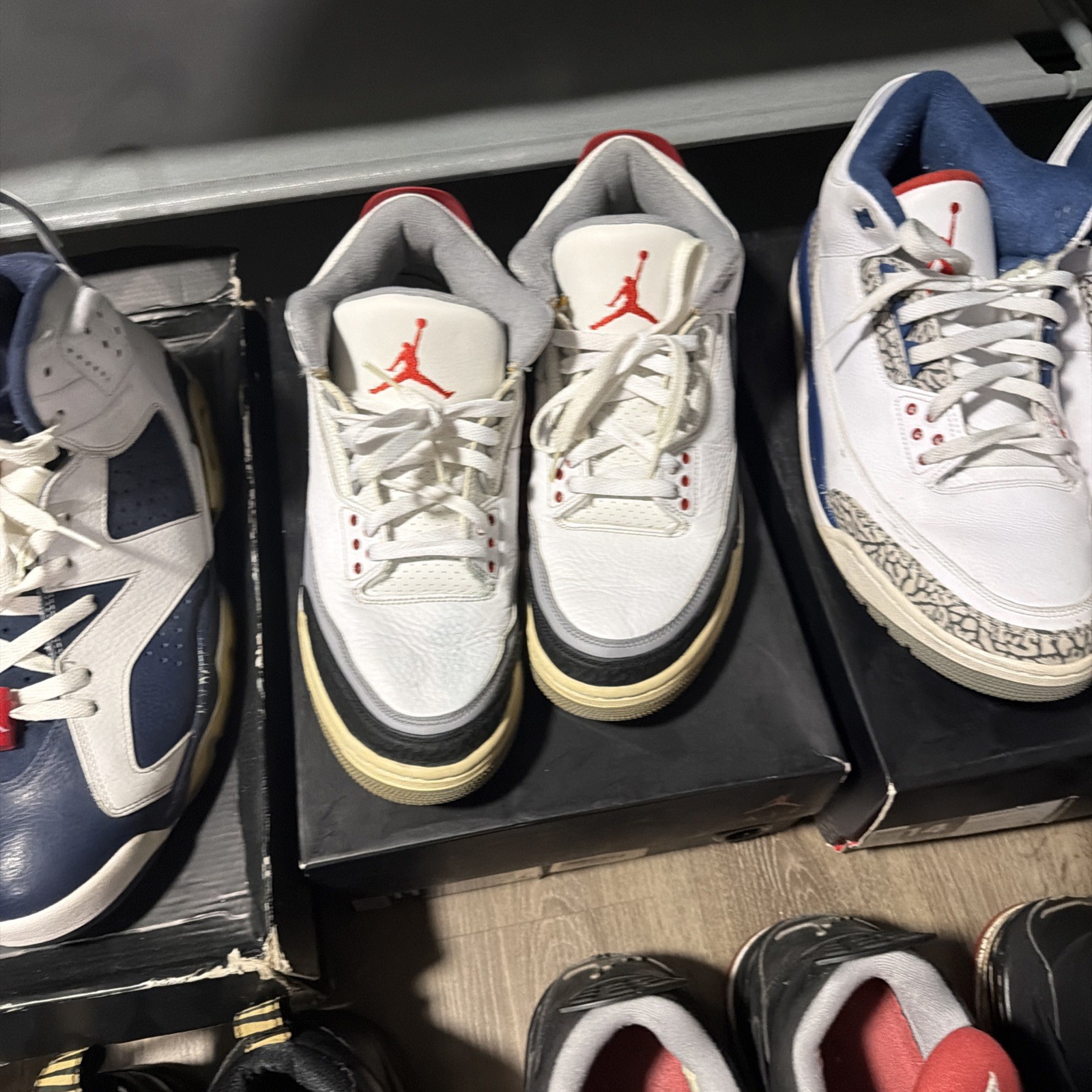 Air Jordan Bundle Lot 10 Pairs For Restoration Vintage OG Box Sizes 10-14 Bred