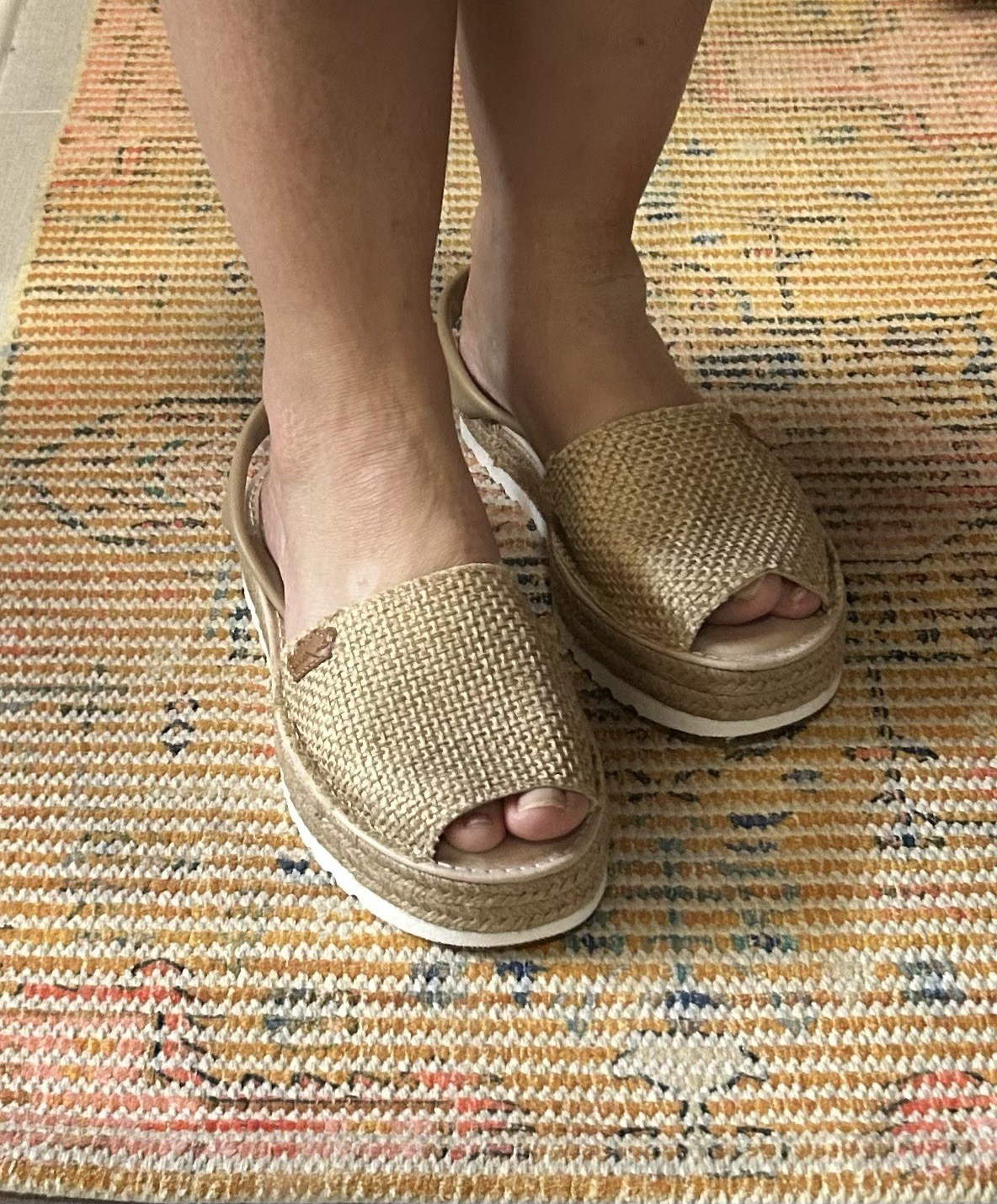 Eva Mañas Platform Espadrille Sandals Raffia Slingback Beach Open Toe 39