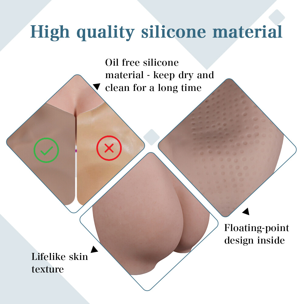 IMI Silicone Pants Hip Lift Butt Enhancer Panty Crossdresser Fake Vagina Panties