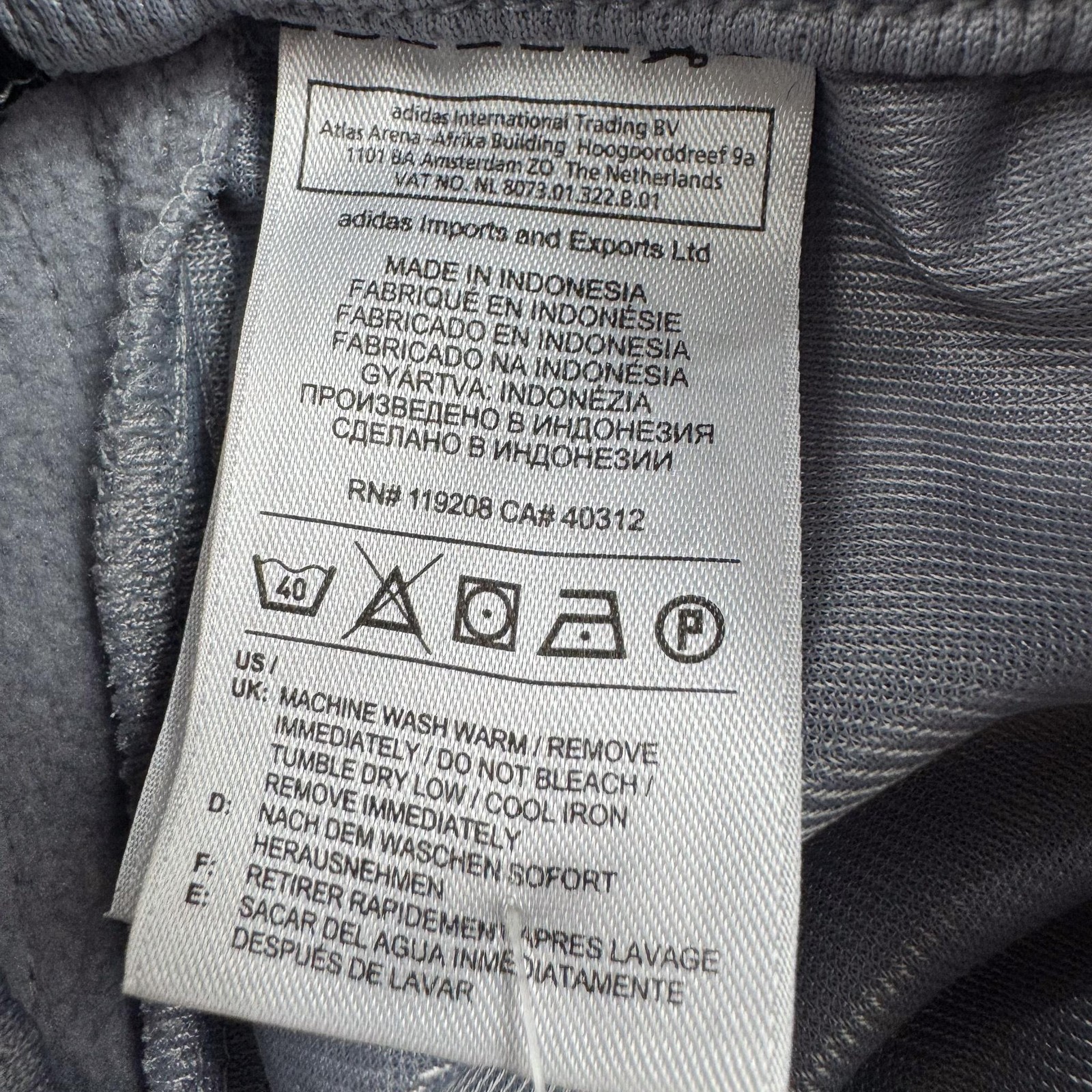 Adidas Pindot Track Pants Mens 4XLT Gray Fleece Elastic Waist Athletic Gym NEW