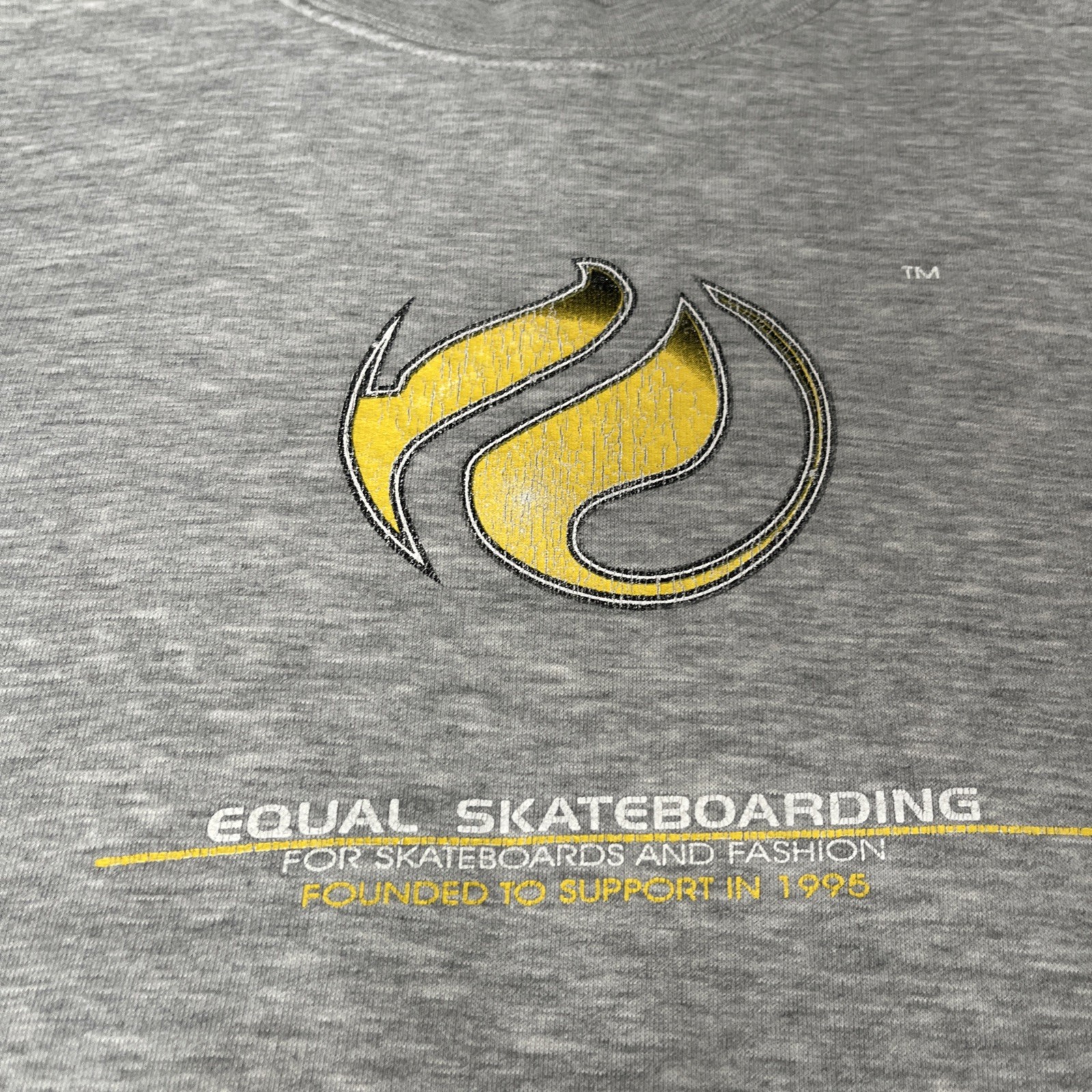 Vintage 90’s Y2K Equal Skateboarding Crewneck Pullover Skate Surf Streetwear XL