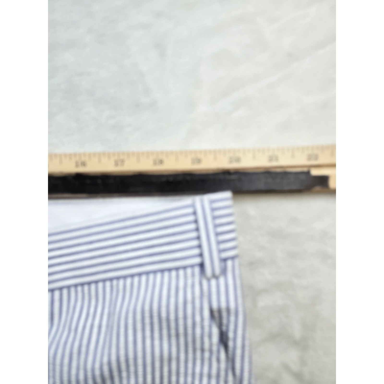 Haspel Seersucker Pants Mens 40×31 Blue White Striped Cotton Atom Trouser