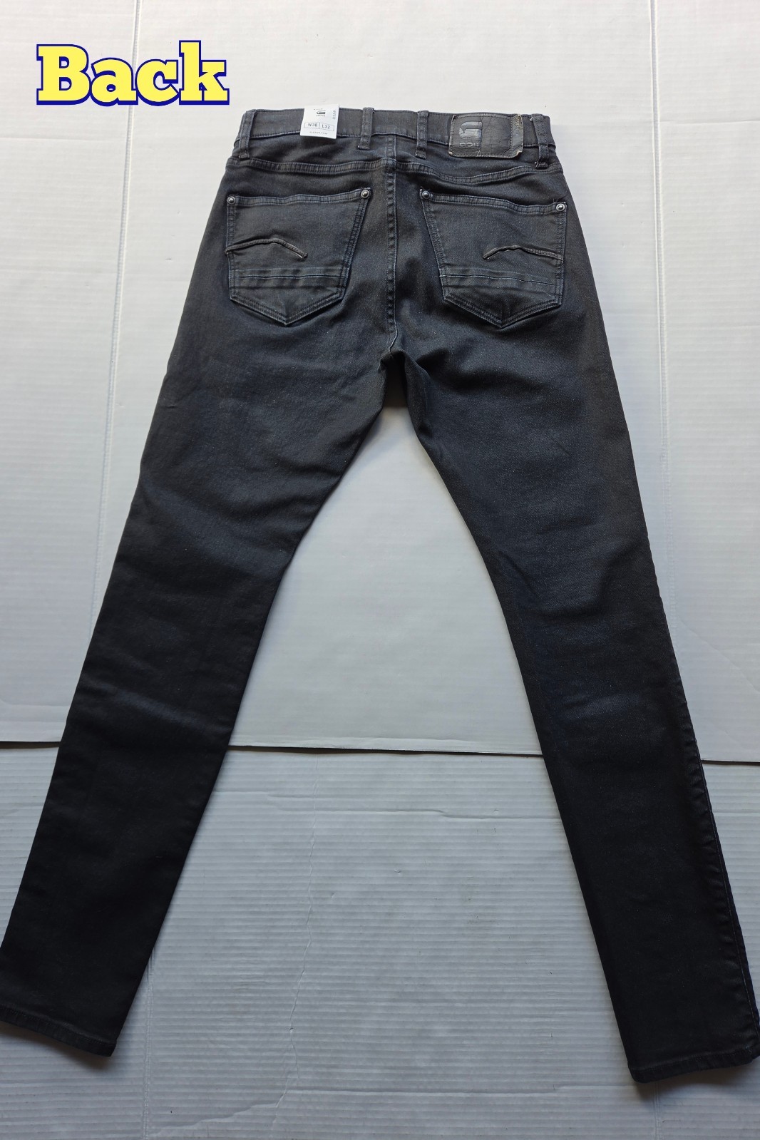 G-Star RAW Men’s Apparel Revend Airblaze 3D Skinny Black Jeans – Size: 30