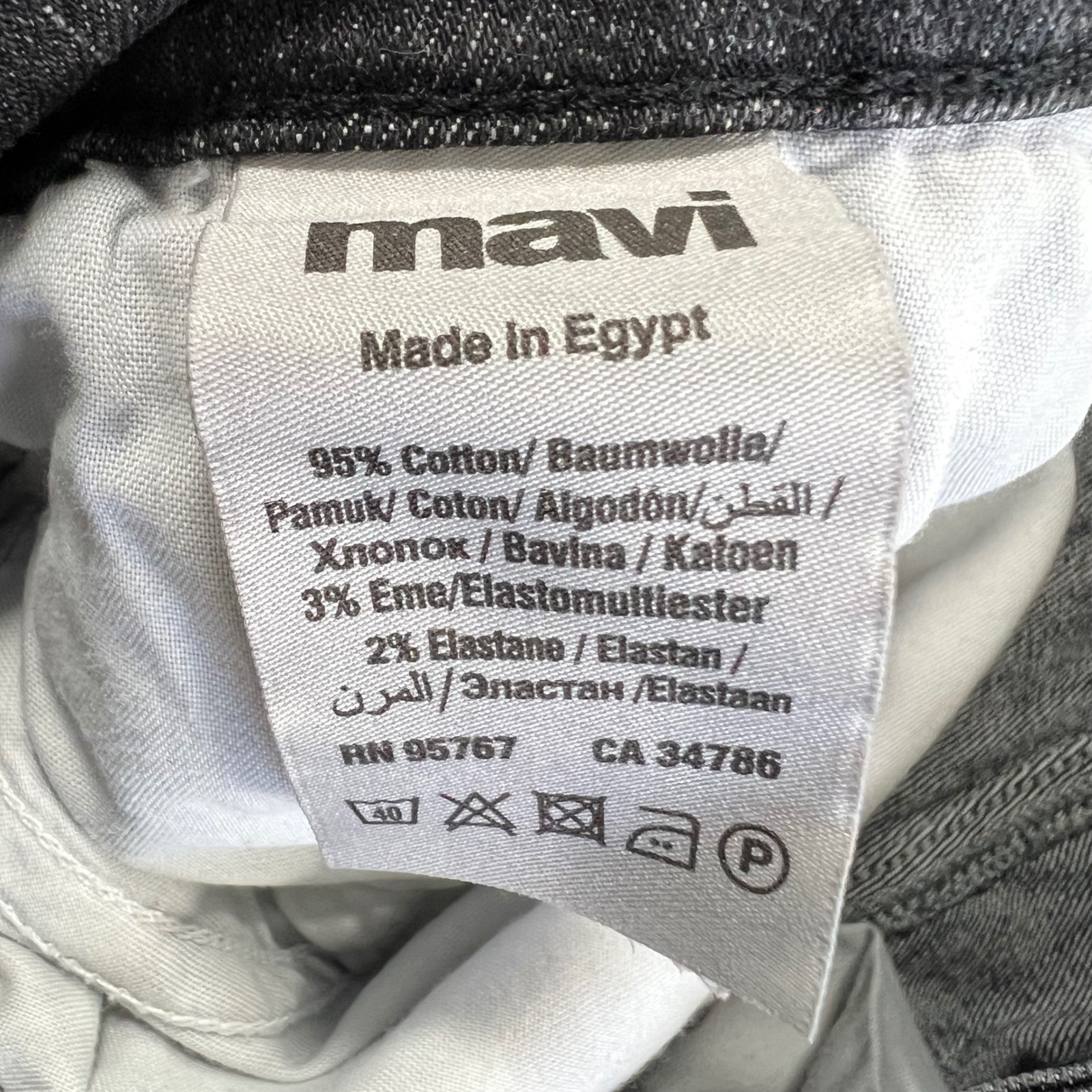 MAVI Marcus Slim Straight Leg Jeans Mens 31×32 Dark Gray Excellent Stretch Denim