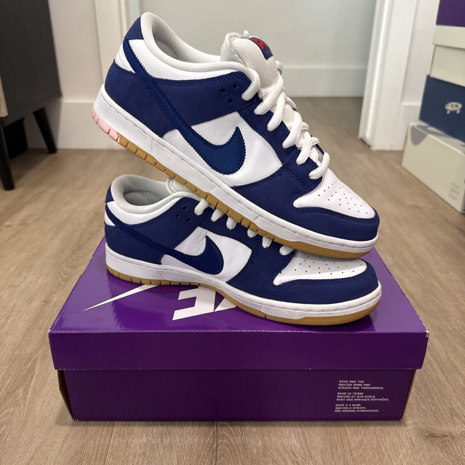 Nike SB Dunk Low Pro Premium Deep Royal Blue, Los Angeles Dodgers Size 10