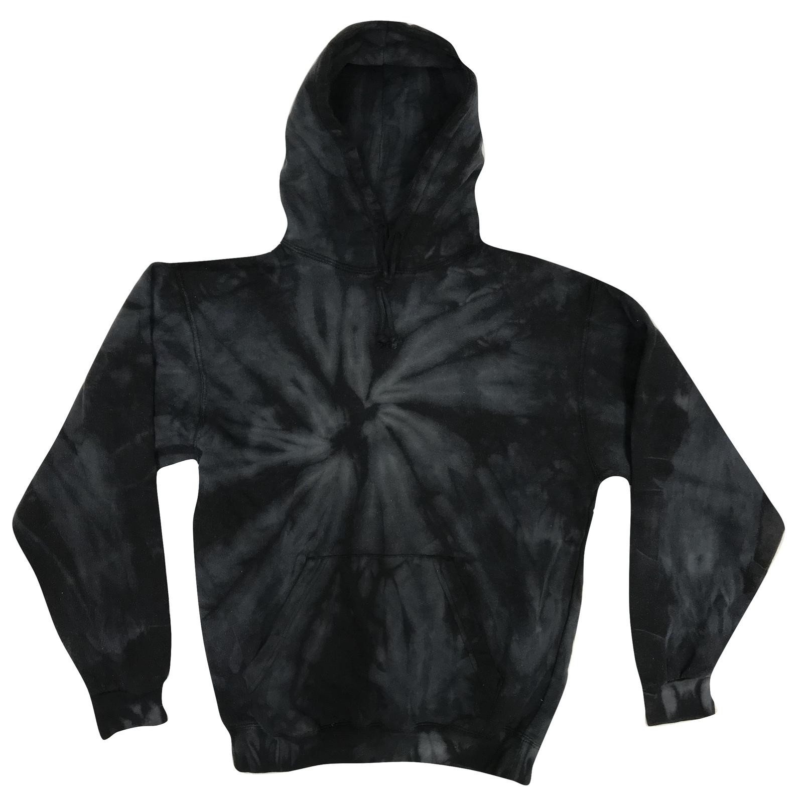 Tie Dye Pullover Multi Color Spider Black Hoodie