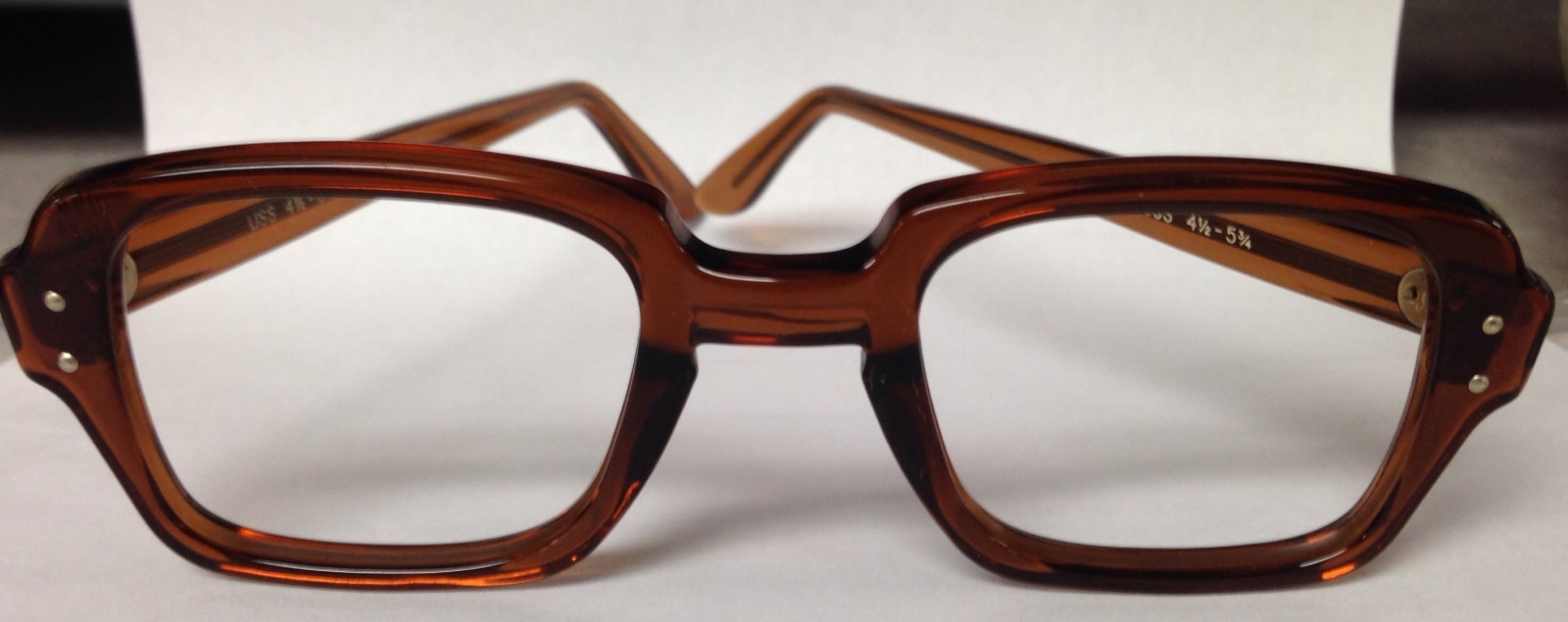 Vintage Retro BCG military surplus eyeglass frames 48-26 with 4.75 Temple
