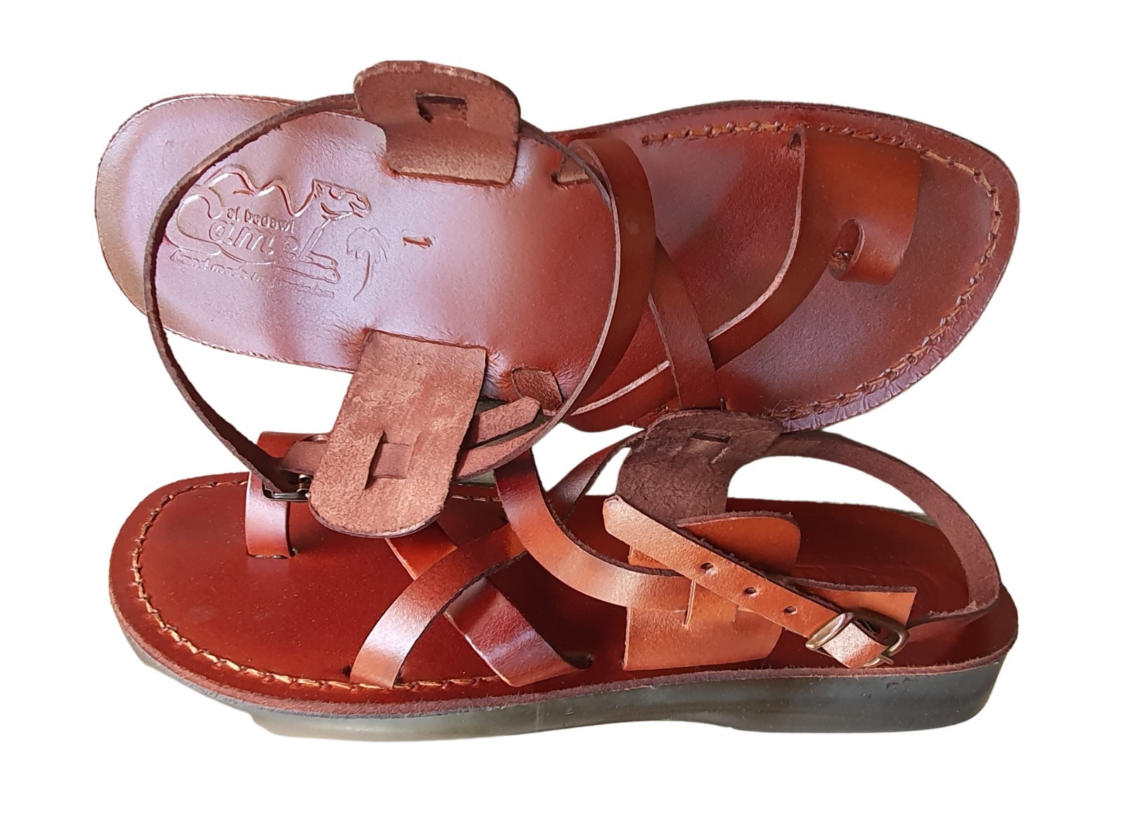 Classic Style Original Leather Biblical Jesus Sandals from Jerusalem