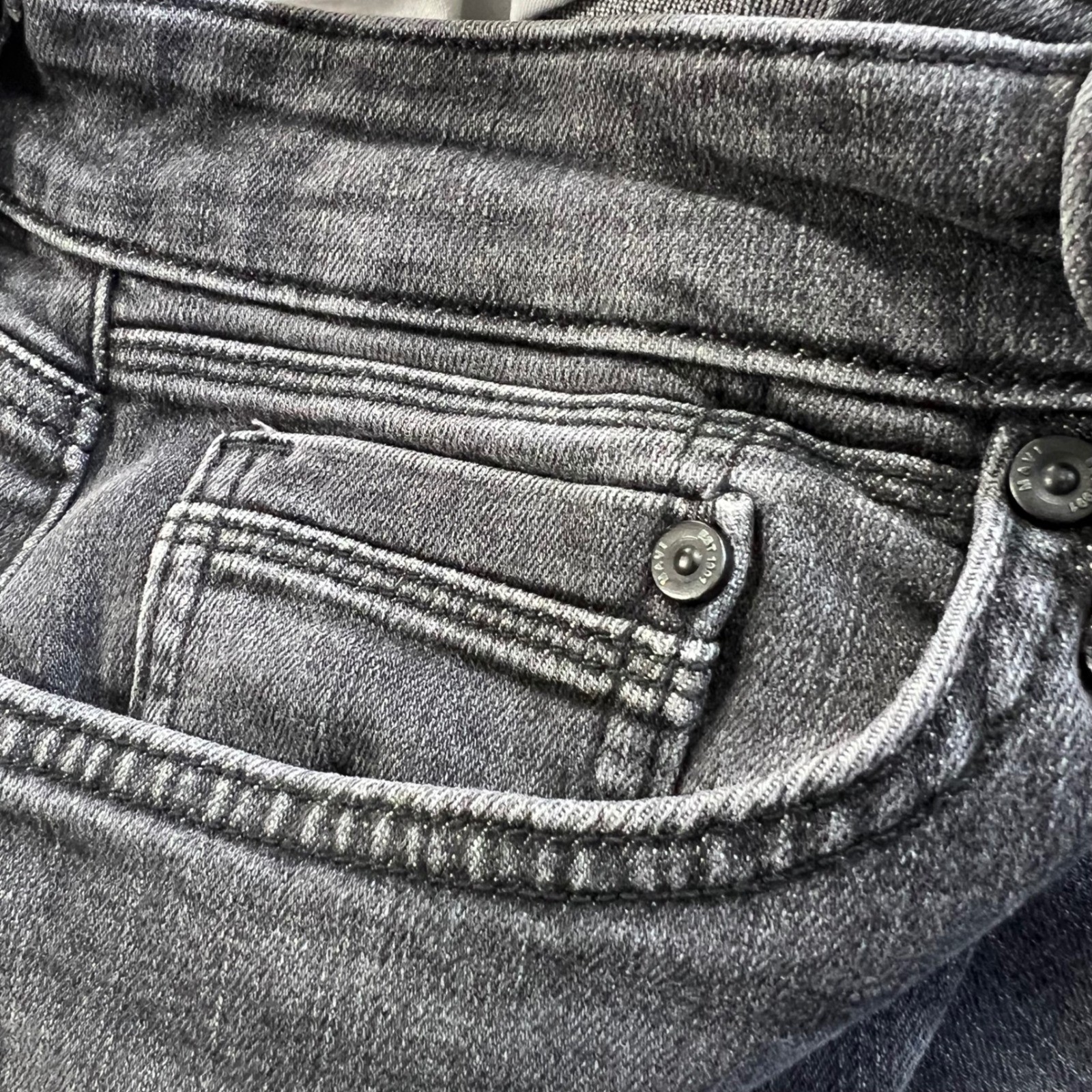 MAVI Marcus Slim Straight Leg Jeans Mens 31×32 Dark Gray Excellent Stretch Denim
