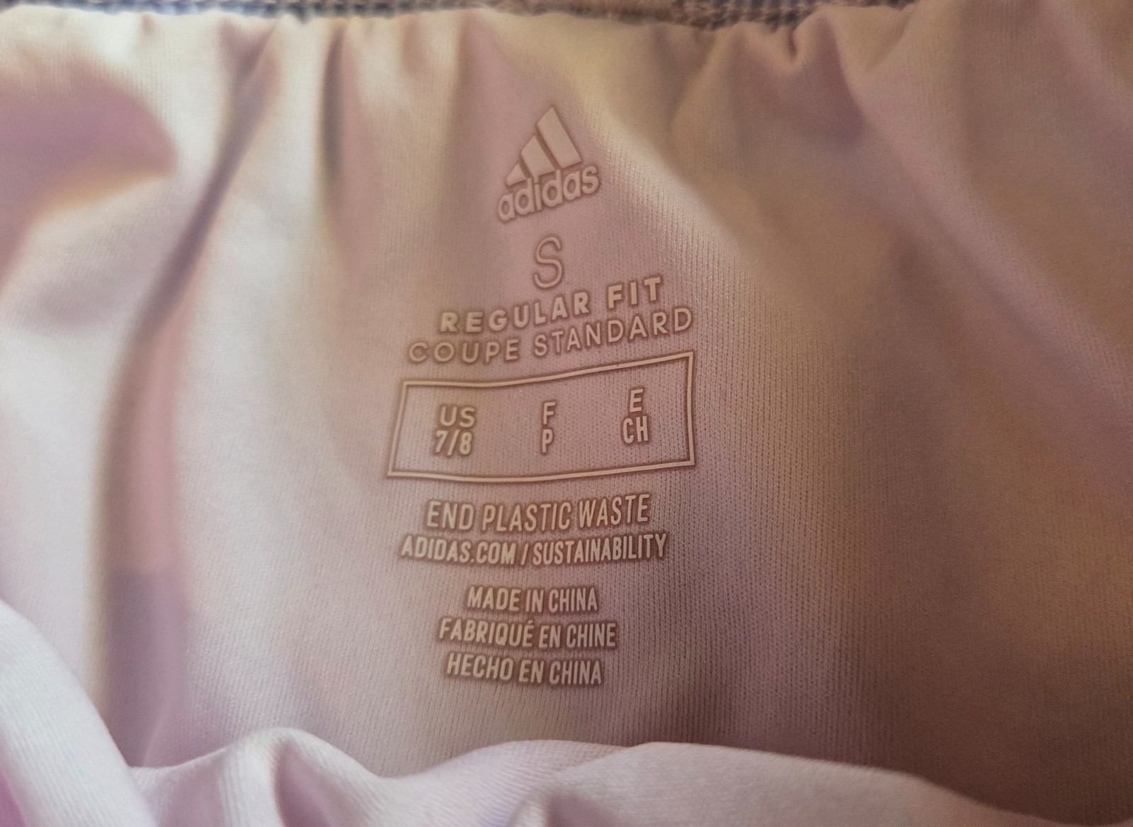 ​Adidas Girls Size Small 7 8 Pink Purple Ombre Colorblock Athletic Running Short