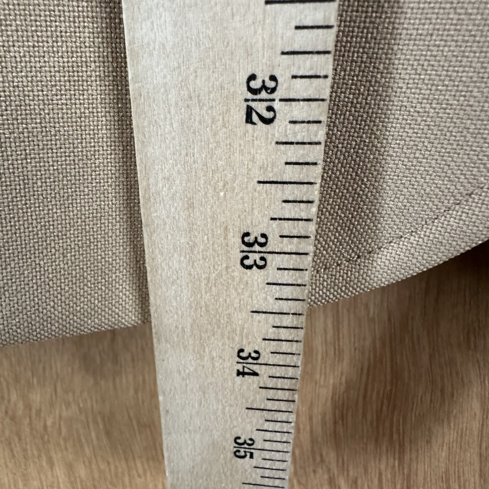 Hardwick Suit Mens 48R Tan 2 Button Gold Accents 100% Polyester Pants 40×29 Flat