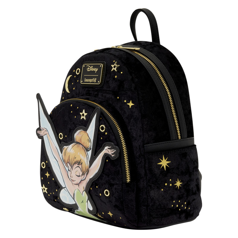 Loungefly Tinker Bell Velvet Mini Backpack & Night Sky Card Holder Combo