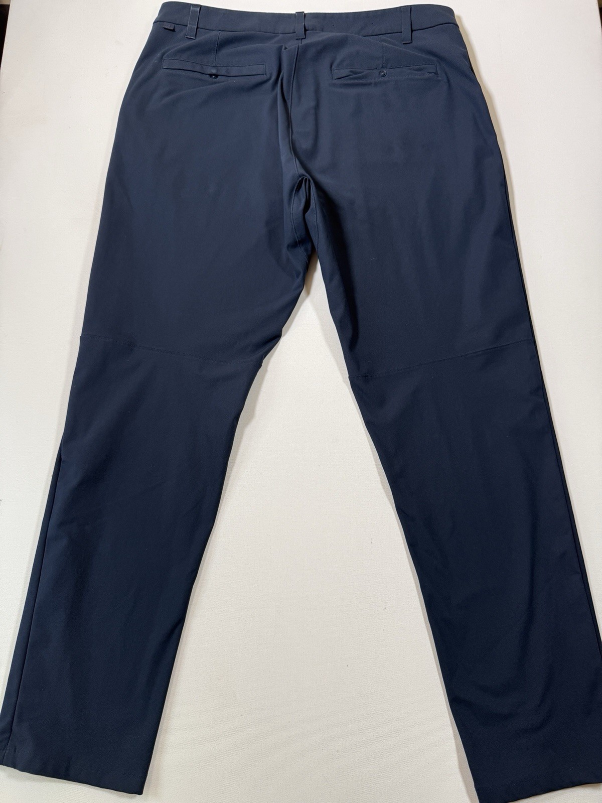 Lululemon Pants Mens 35×32 Navy Blue ABC Classic Fit Warpstreme Stretch LM5AEXS