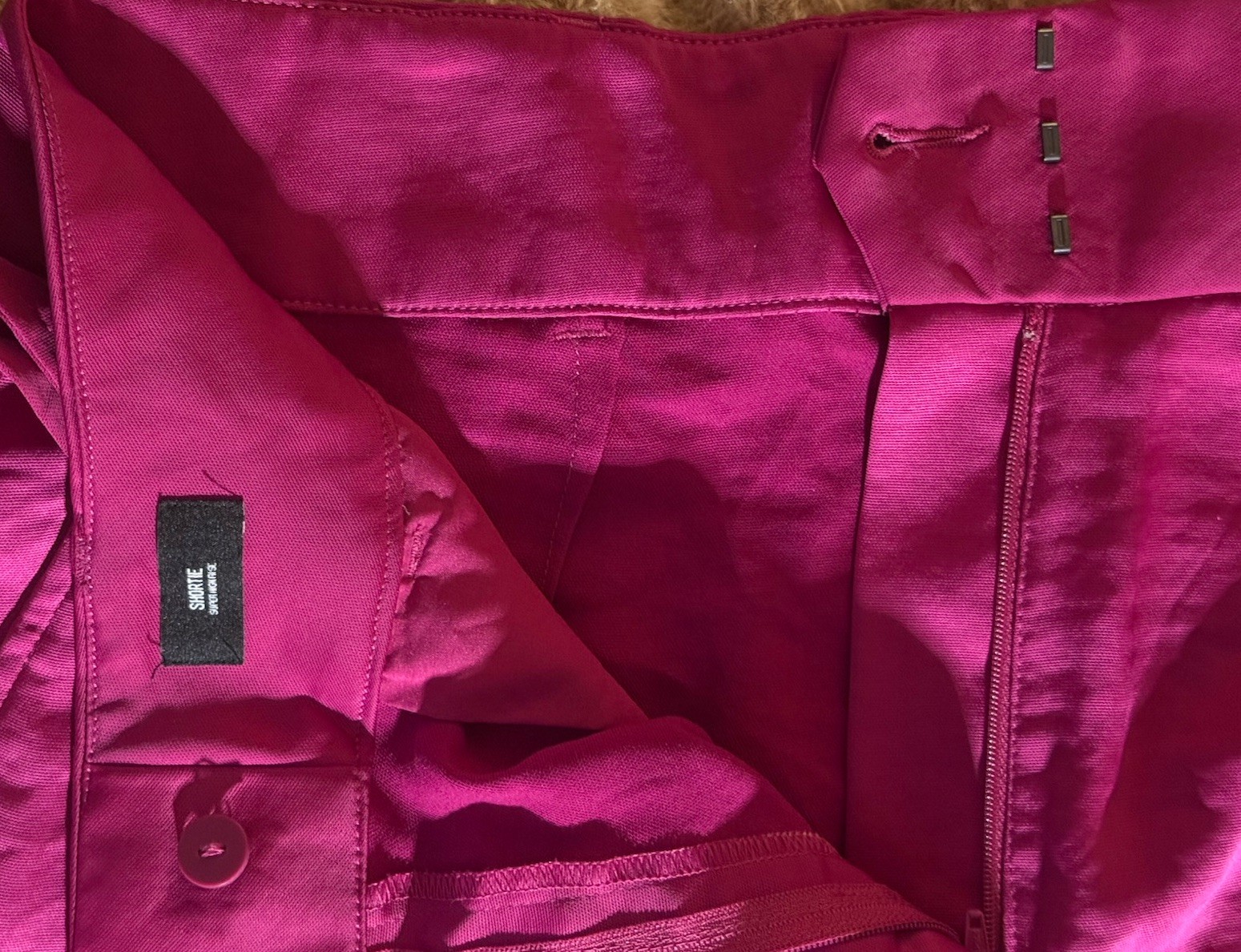 Express Bright Pink High-Waisted Belted Shorts – Women’s Size 14