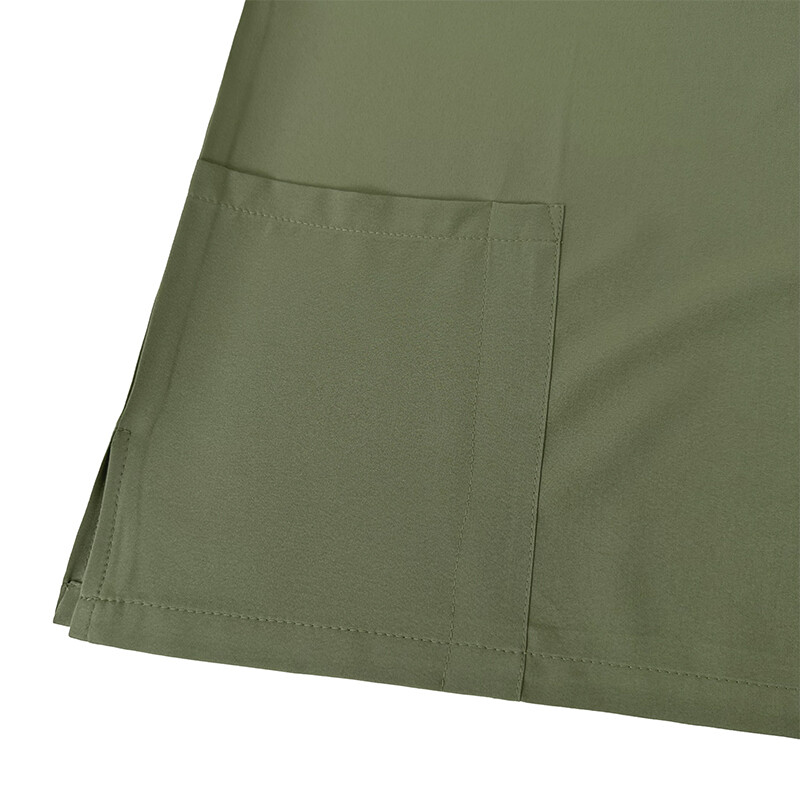 Unisex Stretch Jogger Nurse Uniform Scrub Sets Women Men V-Neck Top Elastic Pant