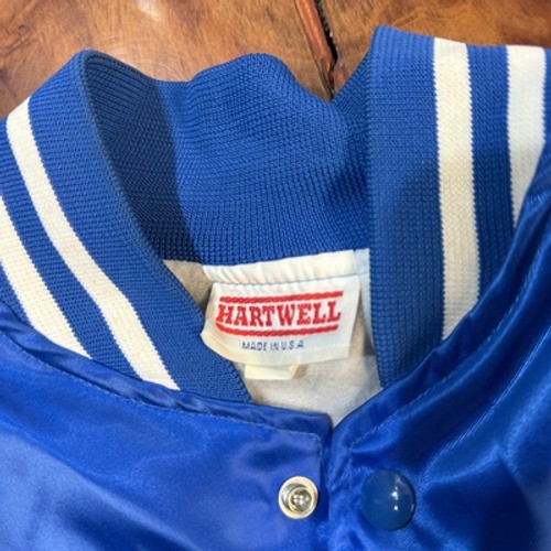 Vintage Hartwell Jacket Mens BeBop Greace Satin Bomber Retro Diner Costume Q18