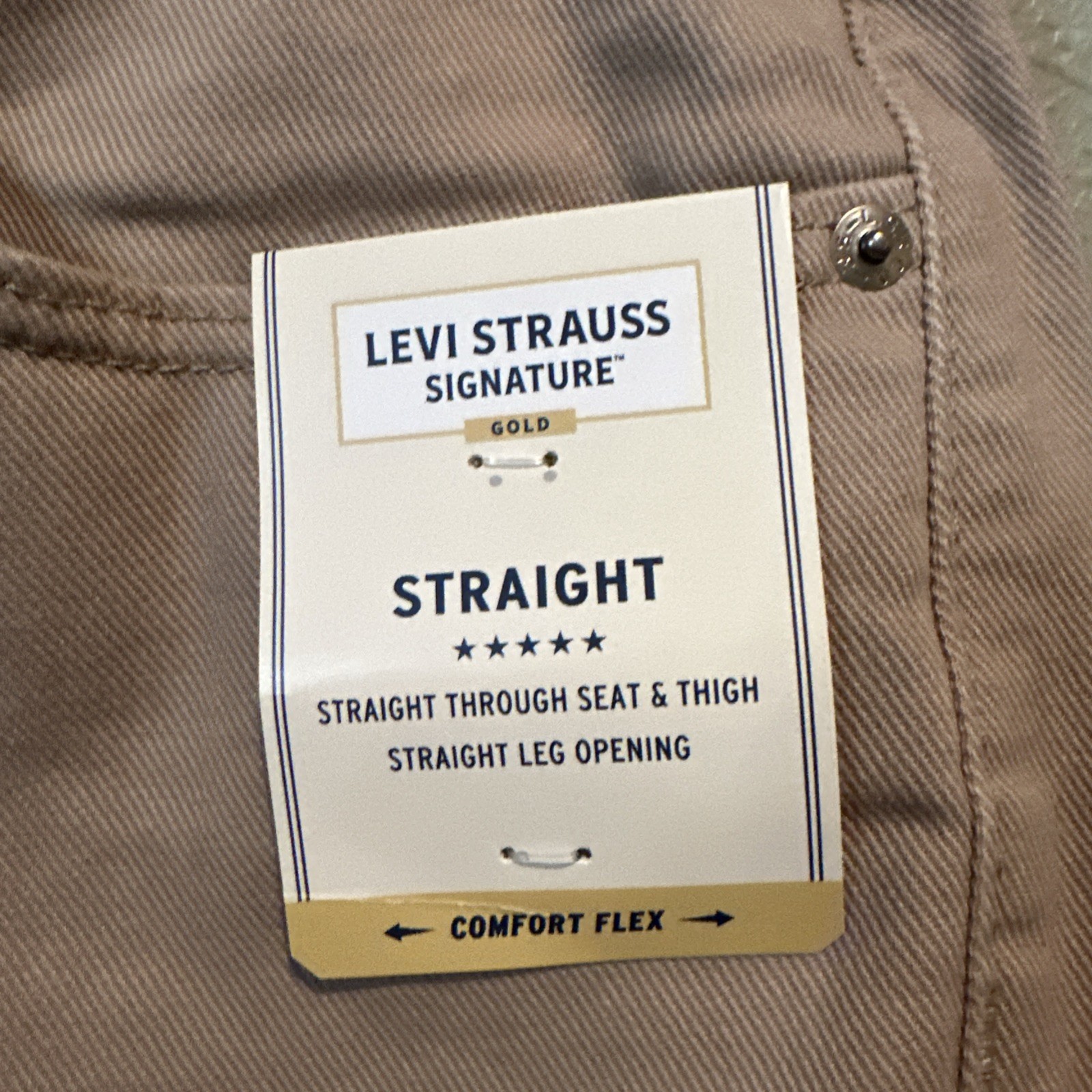 Levi Strauss Signature Gold Jeans 40 X 30 Tan