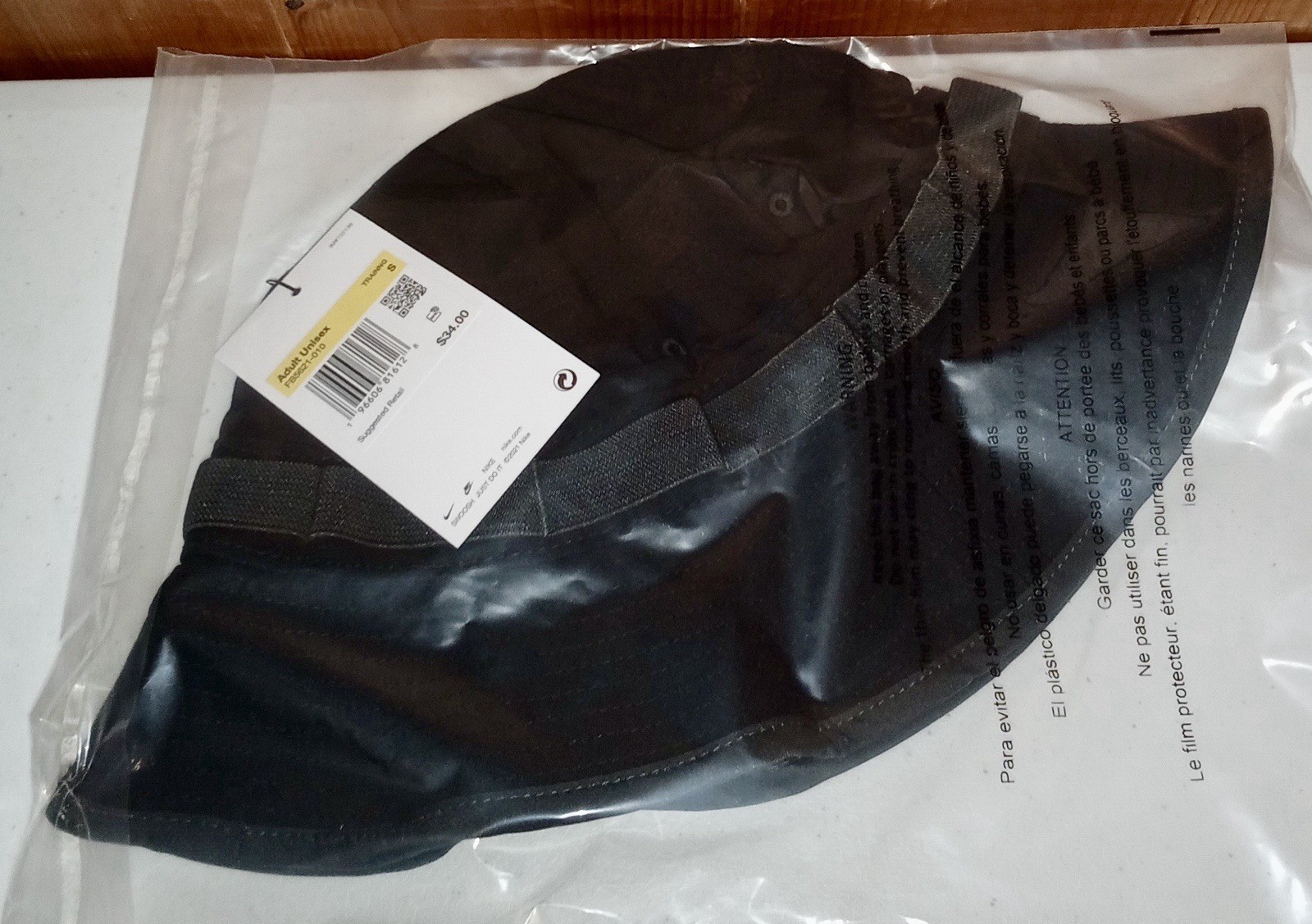 NIKE Dri-FIT Apex Bucket Hat Cap Black/Anthracite Size SMALL FB5621-010 NEW
