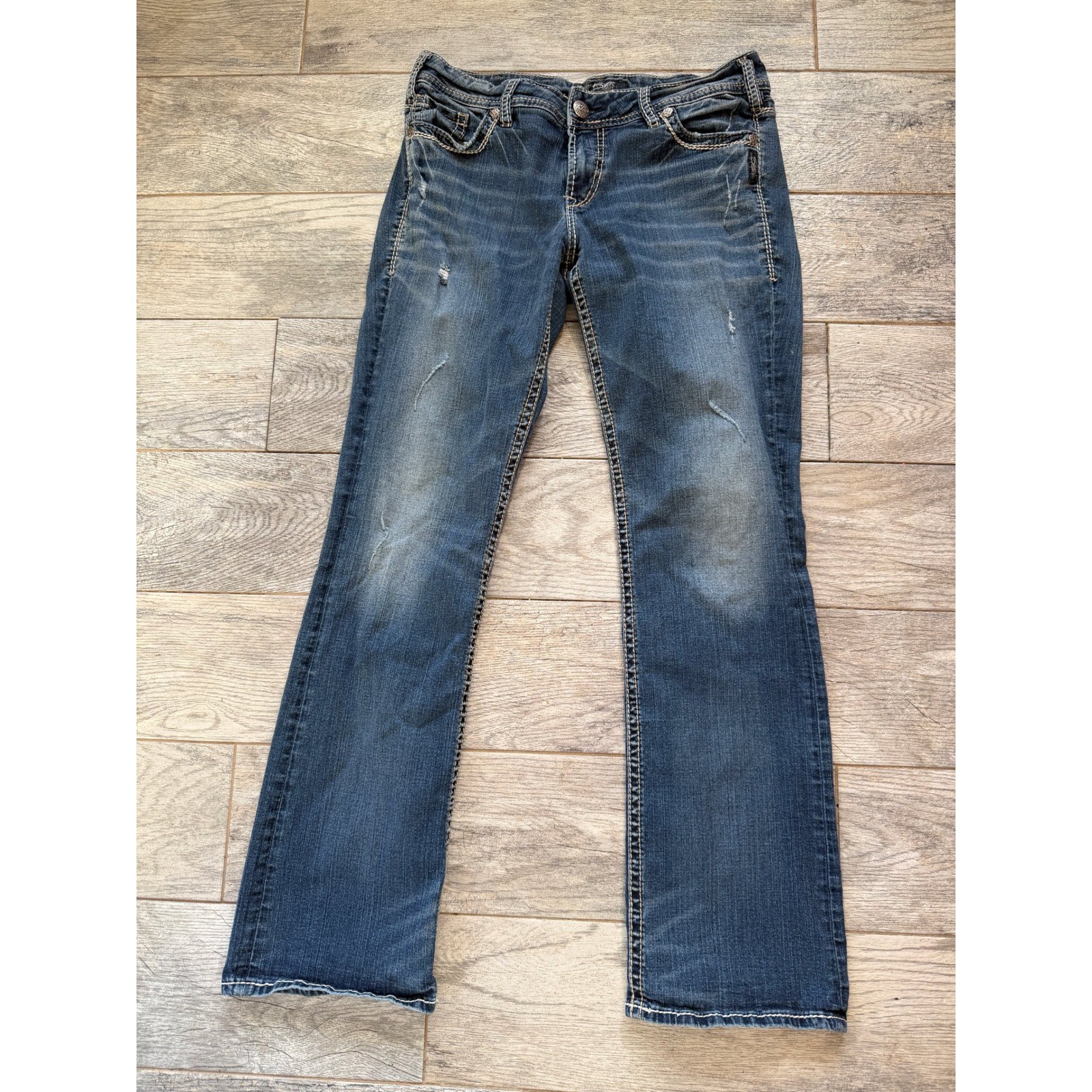 Silver Jeans Suki Slim Boot Bootcut 31 x 33 Denim Womens Western 31×33 Stretch