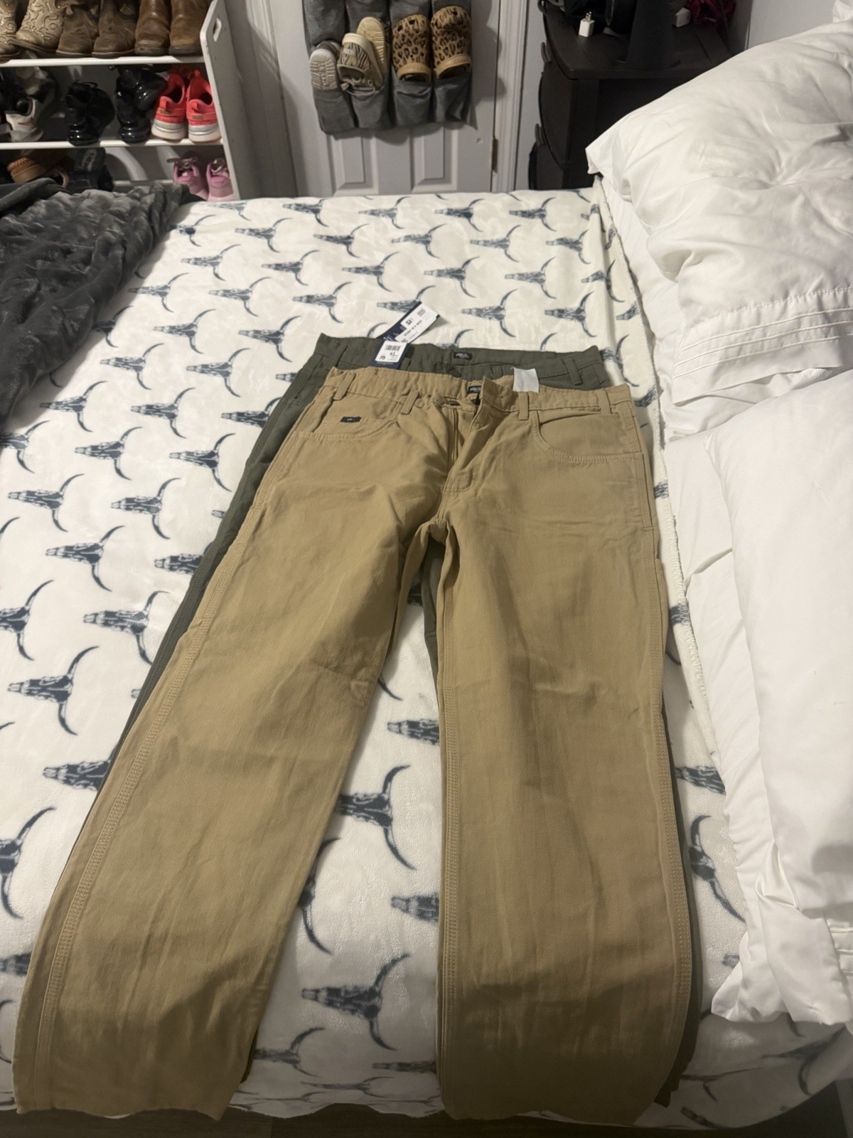 2 pair Tyndale summer weight FR Men’s Cargo Pants Green/Tan 36W Regular