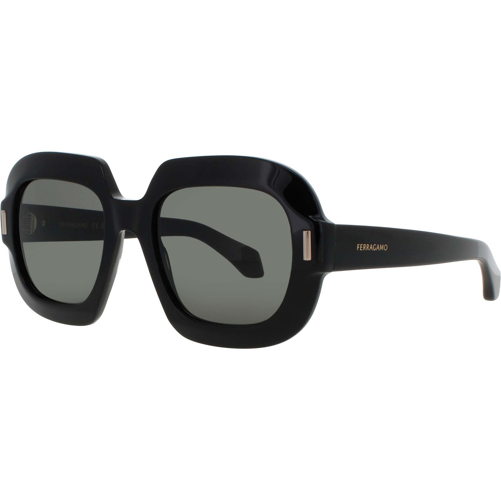 Salvatore Ferragamo Women’s Sunglasses Black Acetate Full Rim Frame SF2068SE 001