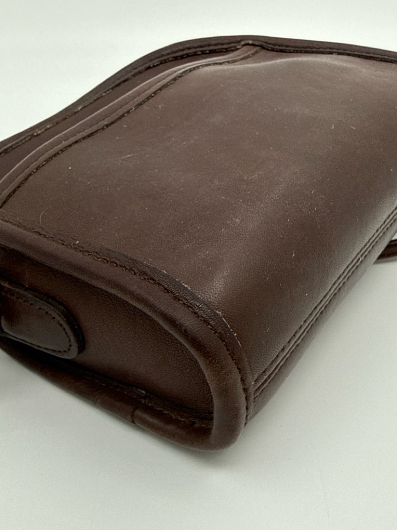 Coach Abbie Vintage Crossbody 9017 Brown Women LTHR Purse Handbag Outer Pocket