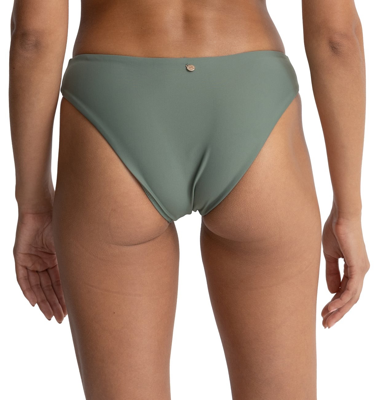 Rhythm Classic Holiday Pant Bikini Bottom – Olive – New