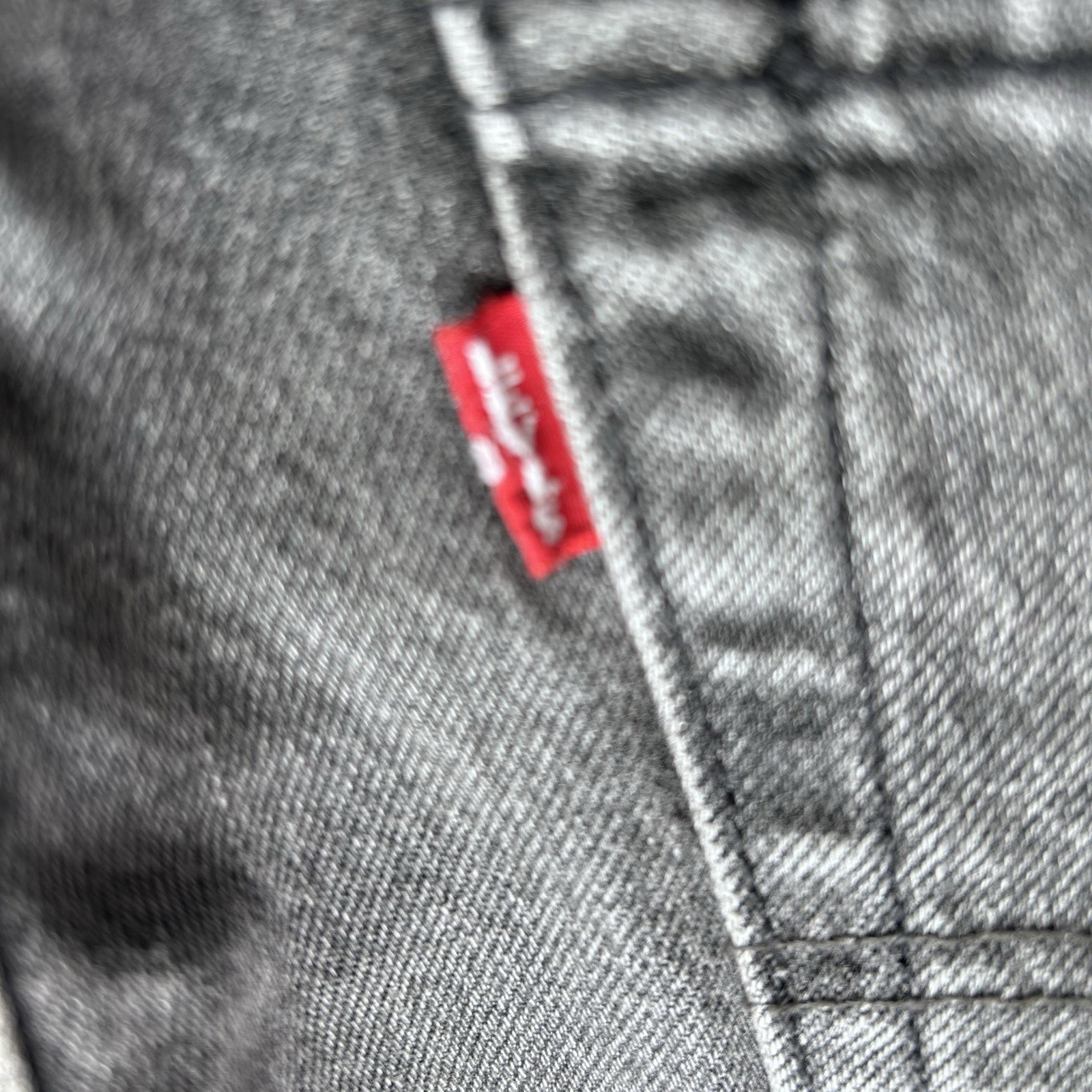 Levi’s 501 Selvedge Straight Fit Big E Denim Jeans Black Ash Men’s Size 33X32