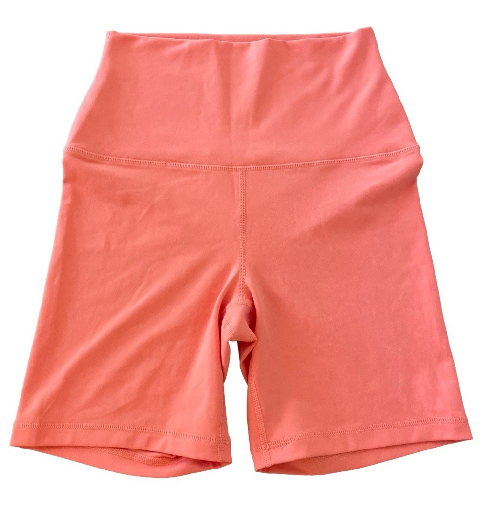 Yogalicious Lux Everyday Coral Biker Women’s Activewear Shorts M