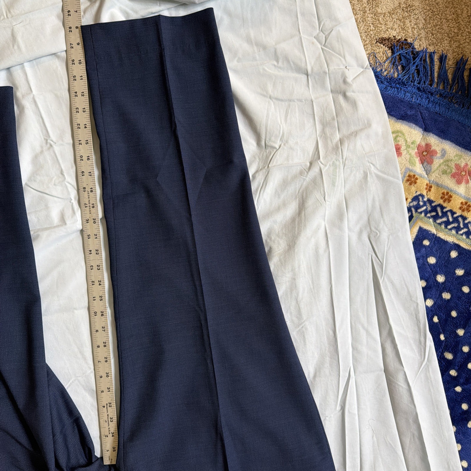 NWT Jos. A. Bank Navy 48 X 32 Dress Pants Hemmed $159.00 Plus Size Hard To Find