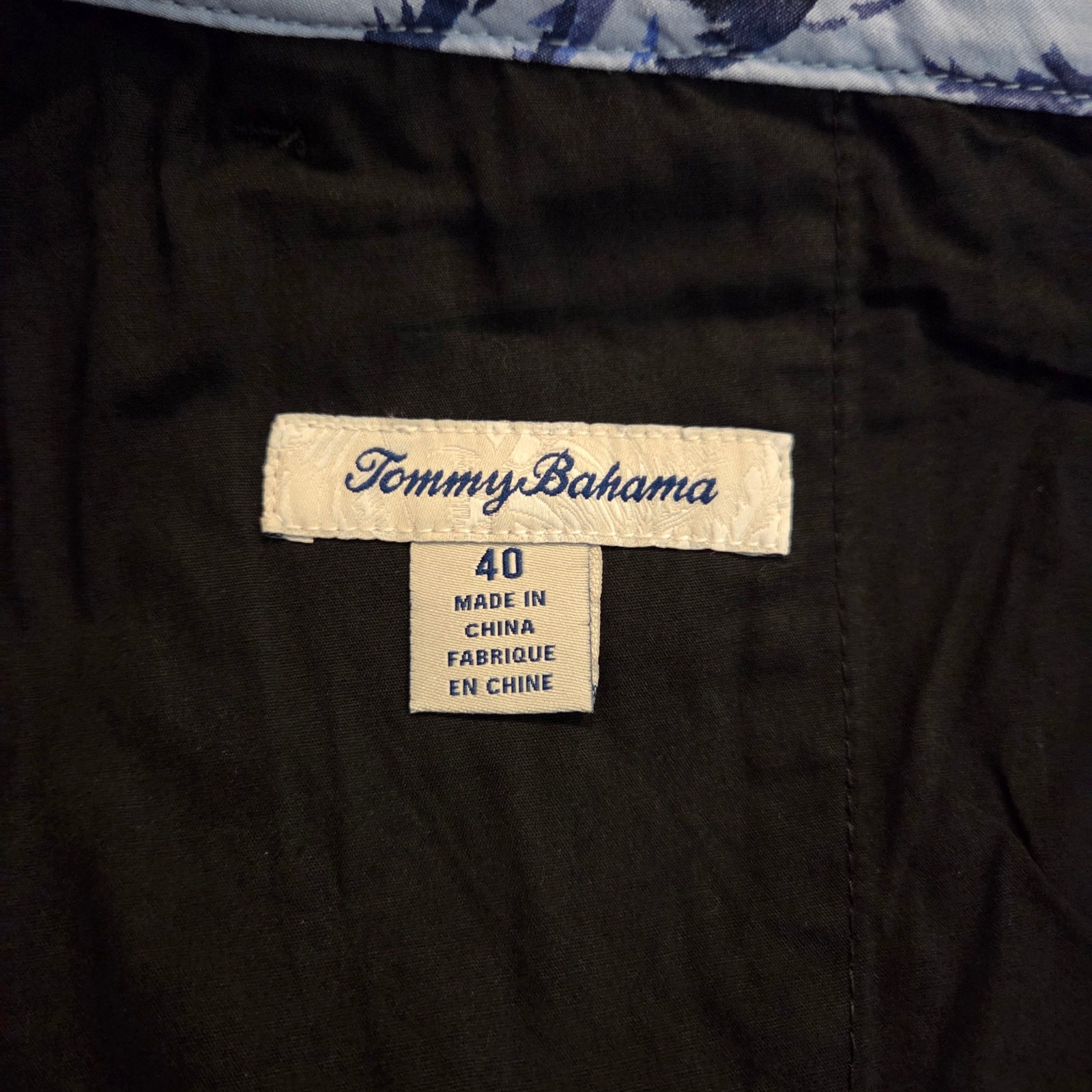 Tommy Bahama Chino Shorts sz 40 Dark navy blue or Black 9″ long