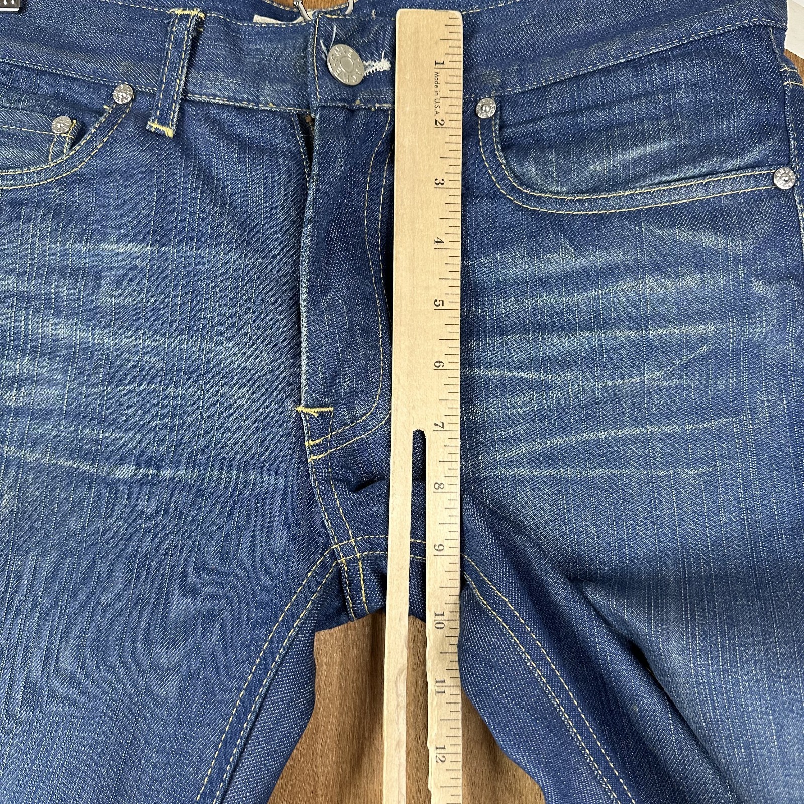Acne Jeans Mens 30×32 Blue Medium Wash Straight Leg 100% Cotton Denim