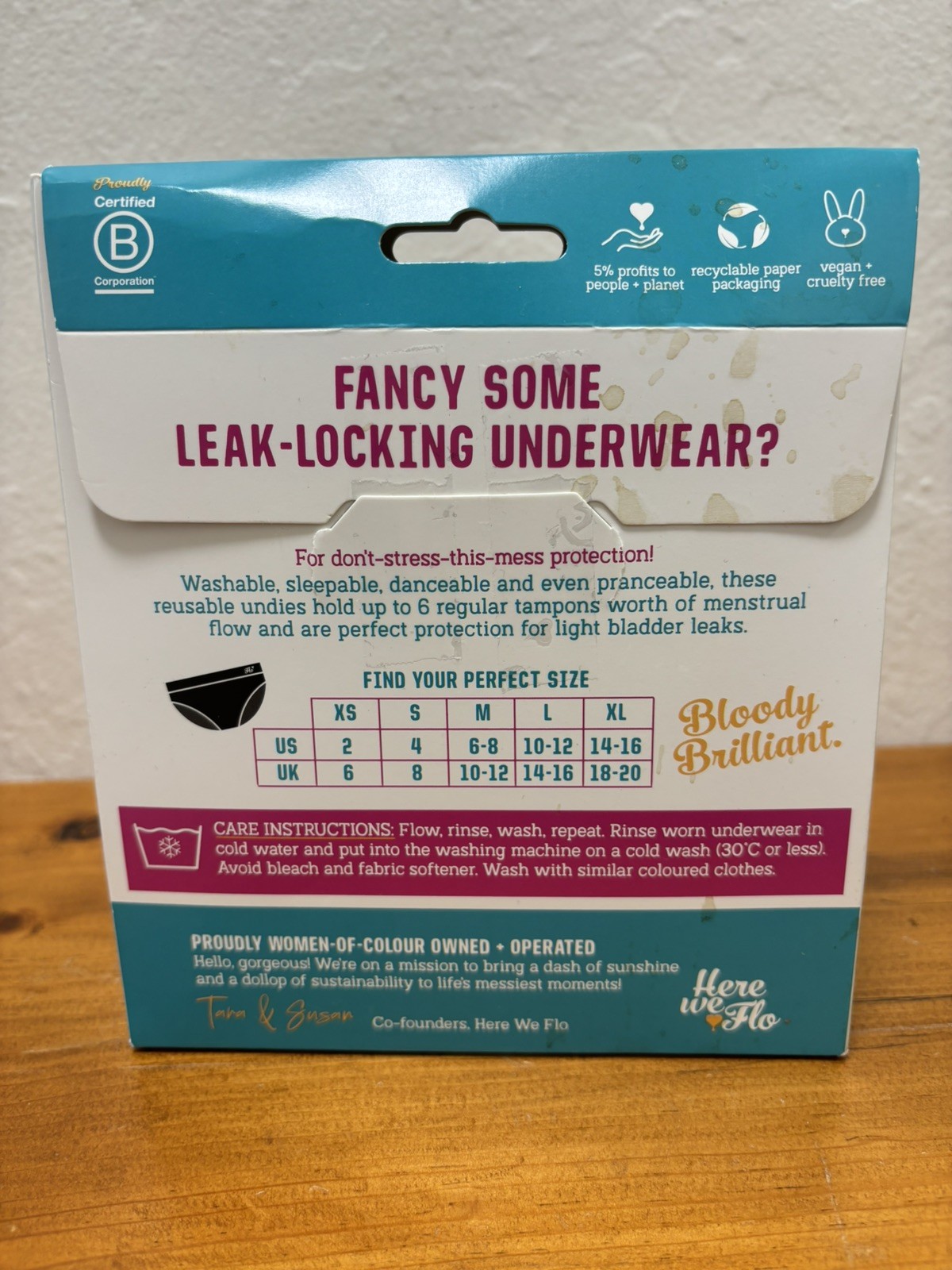 Flo Period-Proof Undies, Hipster Brief , Washable, Size L