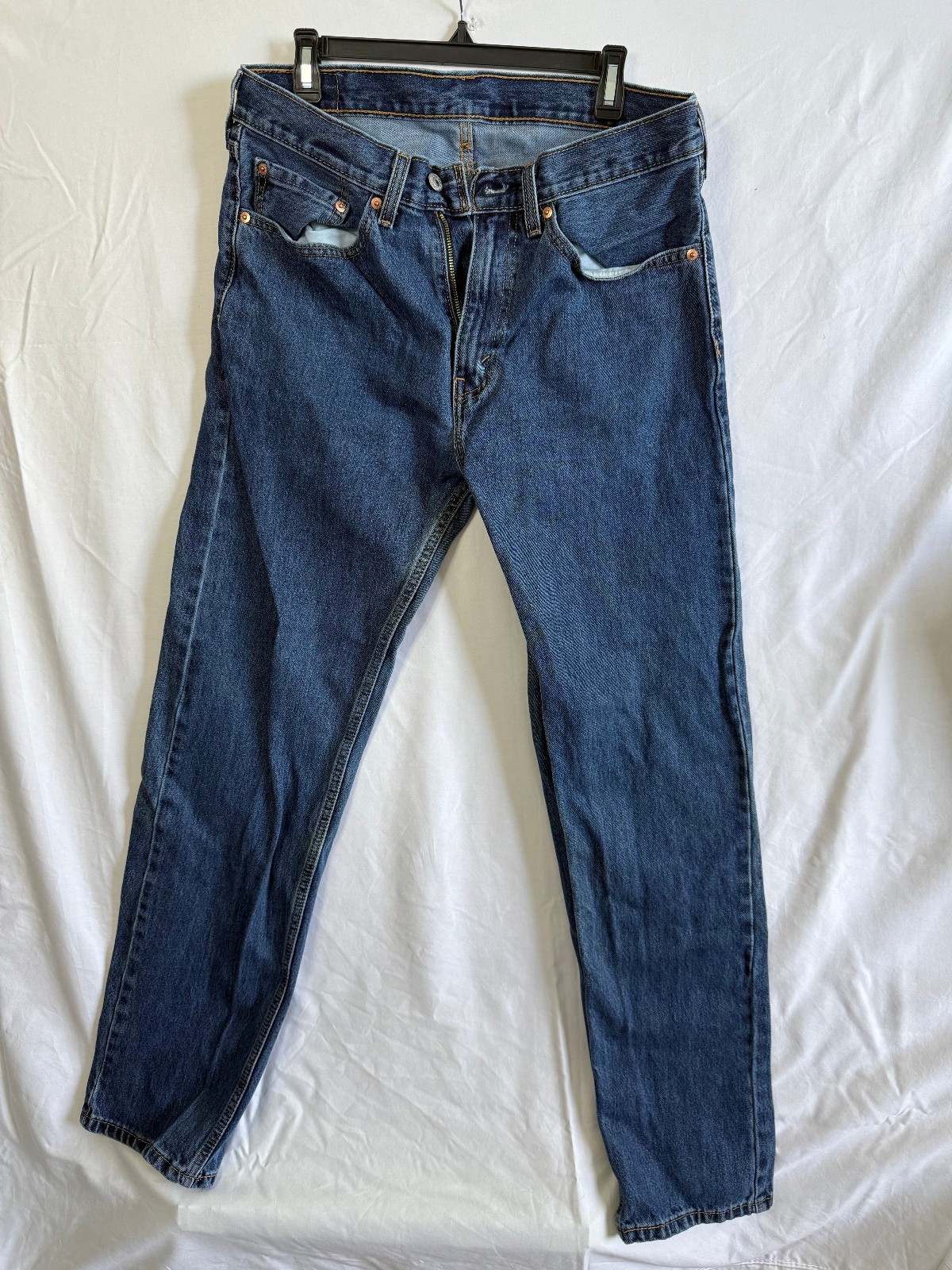 Mens Levi 505 jeans, Regular fit, Straight Leg, Blue, 34×34