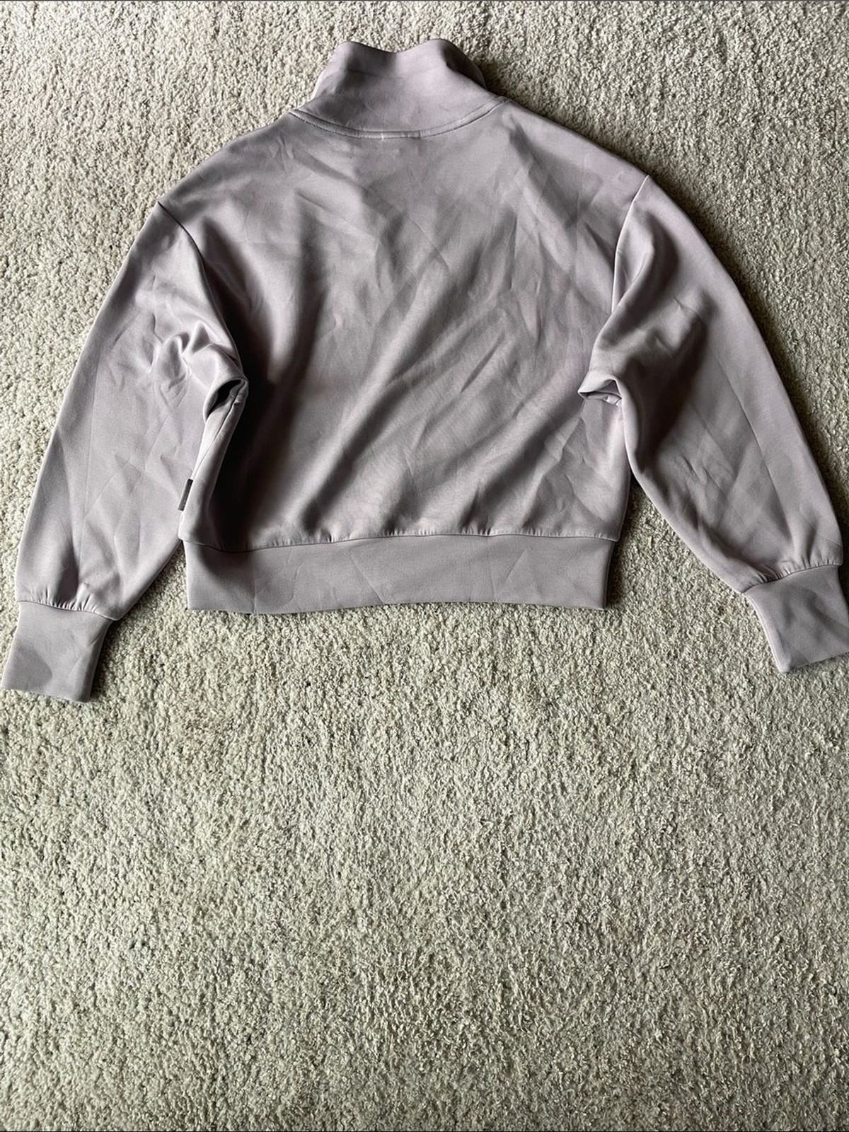 Varley Davidson Sweatshirt Lavendar DoubleSoft Half Zip Mock Neck