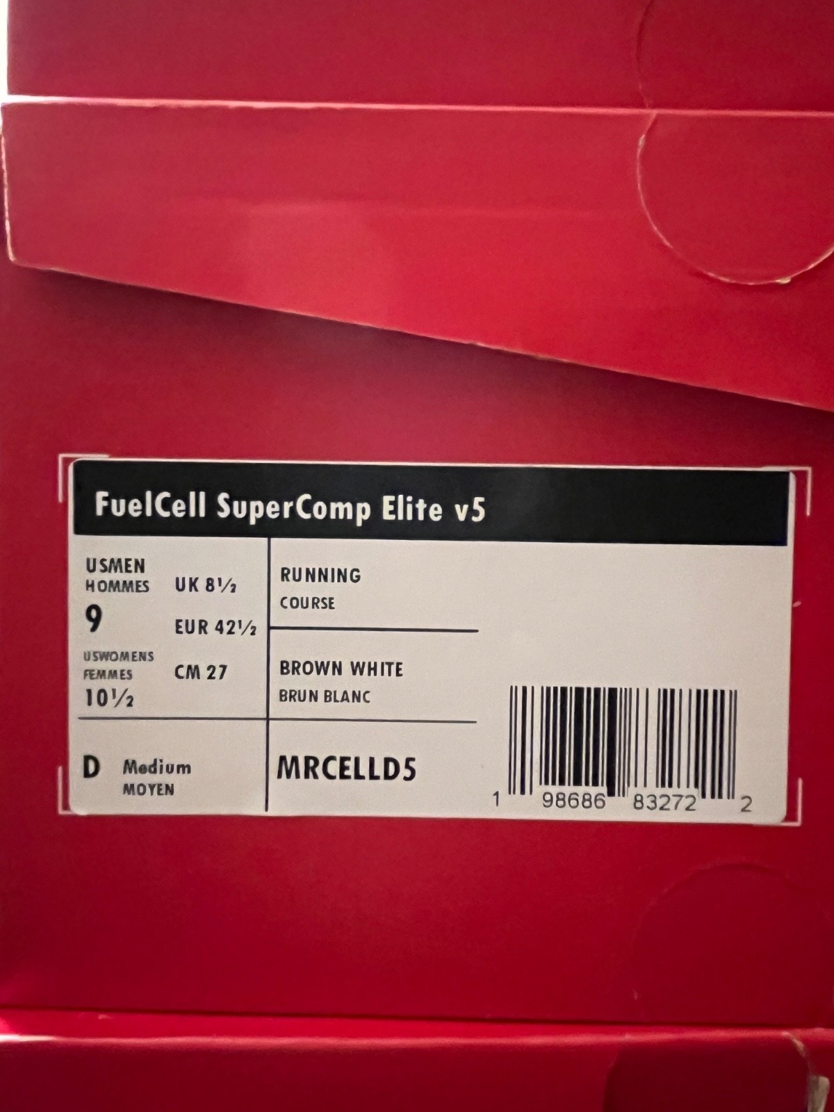 New Balance FuelCell SuperComp Elite v5 Running Racing Shoes Carbon Fiber Plate