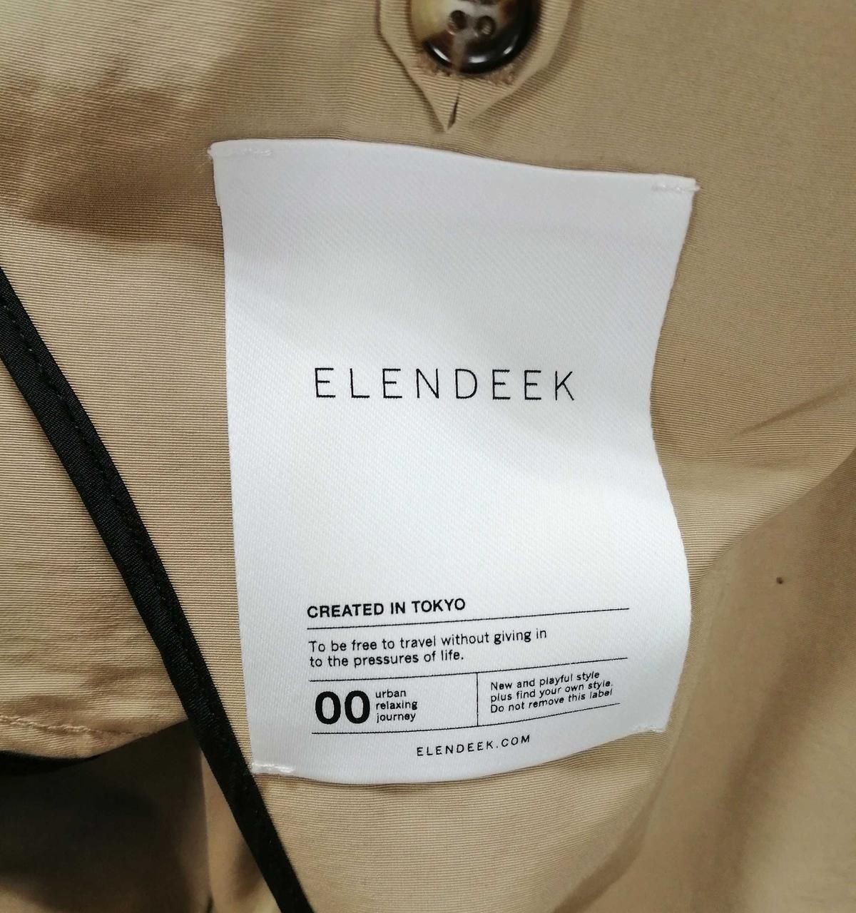 ELENDEEK Color Combination Coat 511810000001 Beige X Glen Plaid Used
