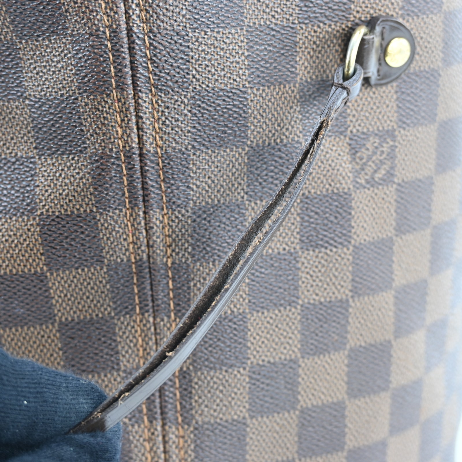 LOUIS VUITTON Neverfull MM Damier Shoulder tote bag N51105 LV N2520RJ709