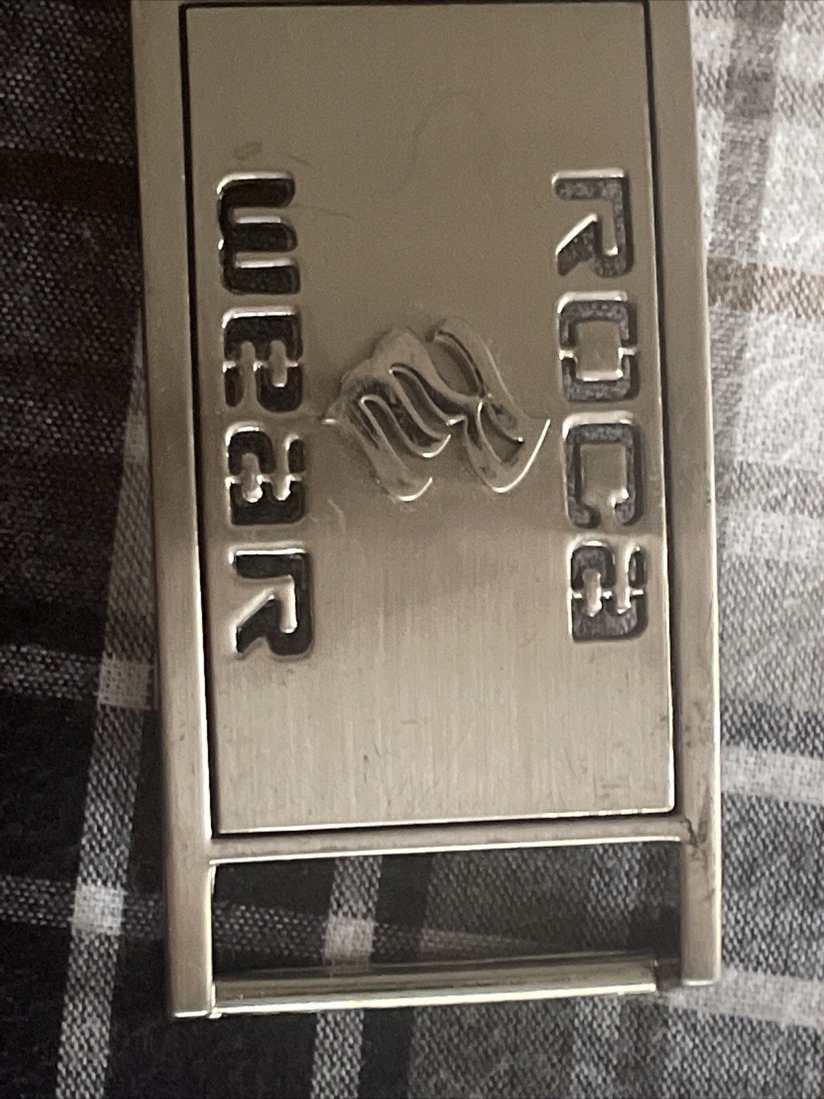 Roca Wear American Clothing Apparel Brand Jay-Z Fashion Reflective Belt Buckle