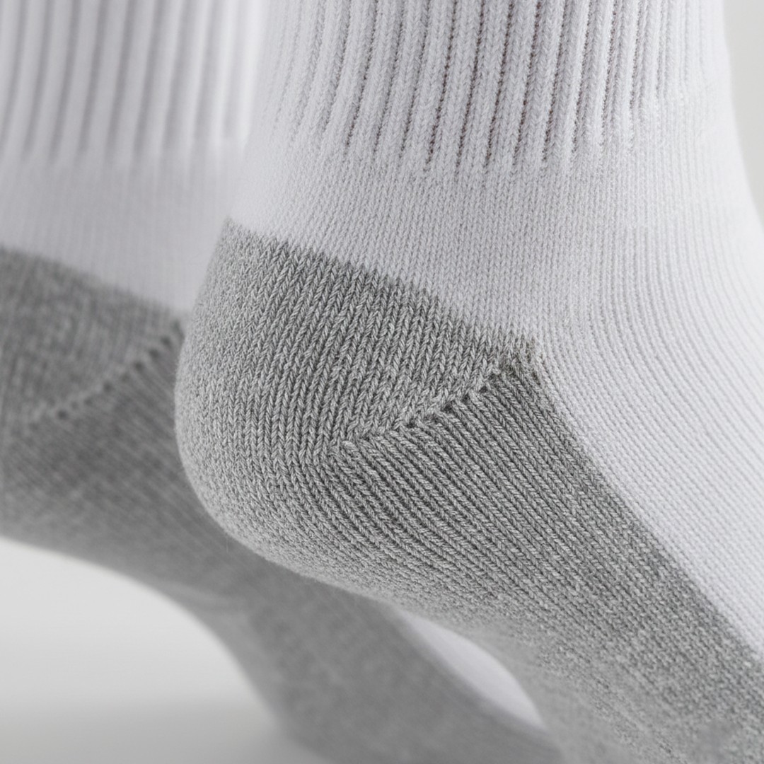 5 Pairs Mens Heavy Duty Crew Work Socks Moisture-Wicking Reinforced Size 10-13