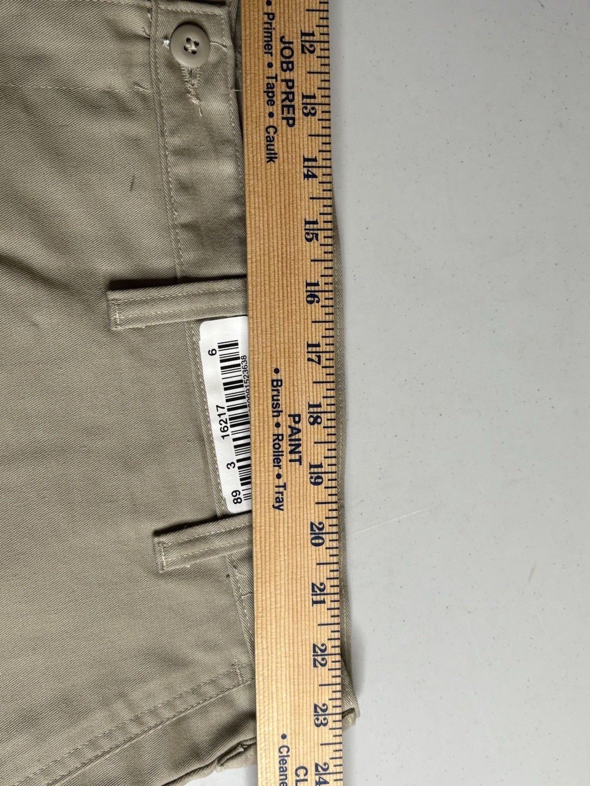Cintas Comfort Flex Beige Cargo Work Pant Size 48 #270-62 Relaxed Fit Polyester