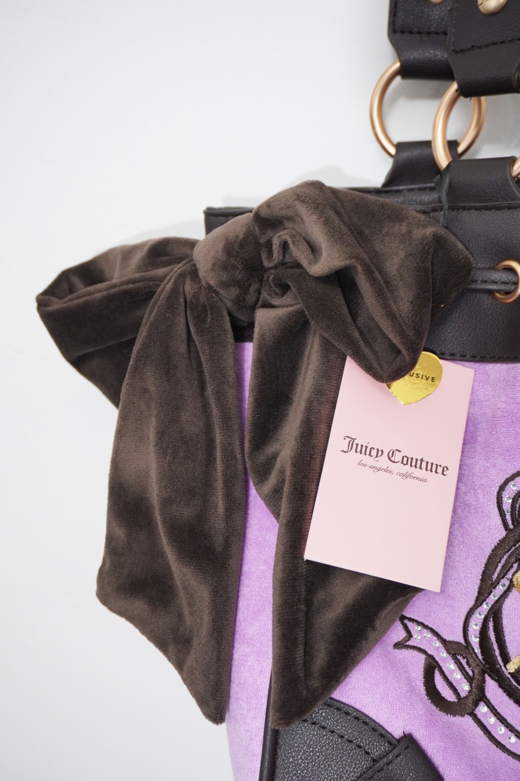 Juicy Couture Daydreamer Lovers Club Tote Violet Tulle Y2K Style Bag Purple