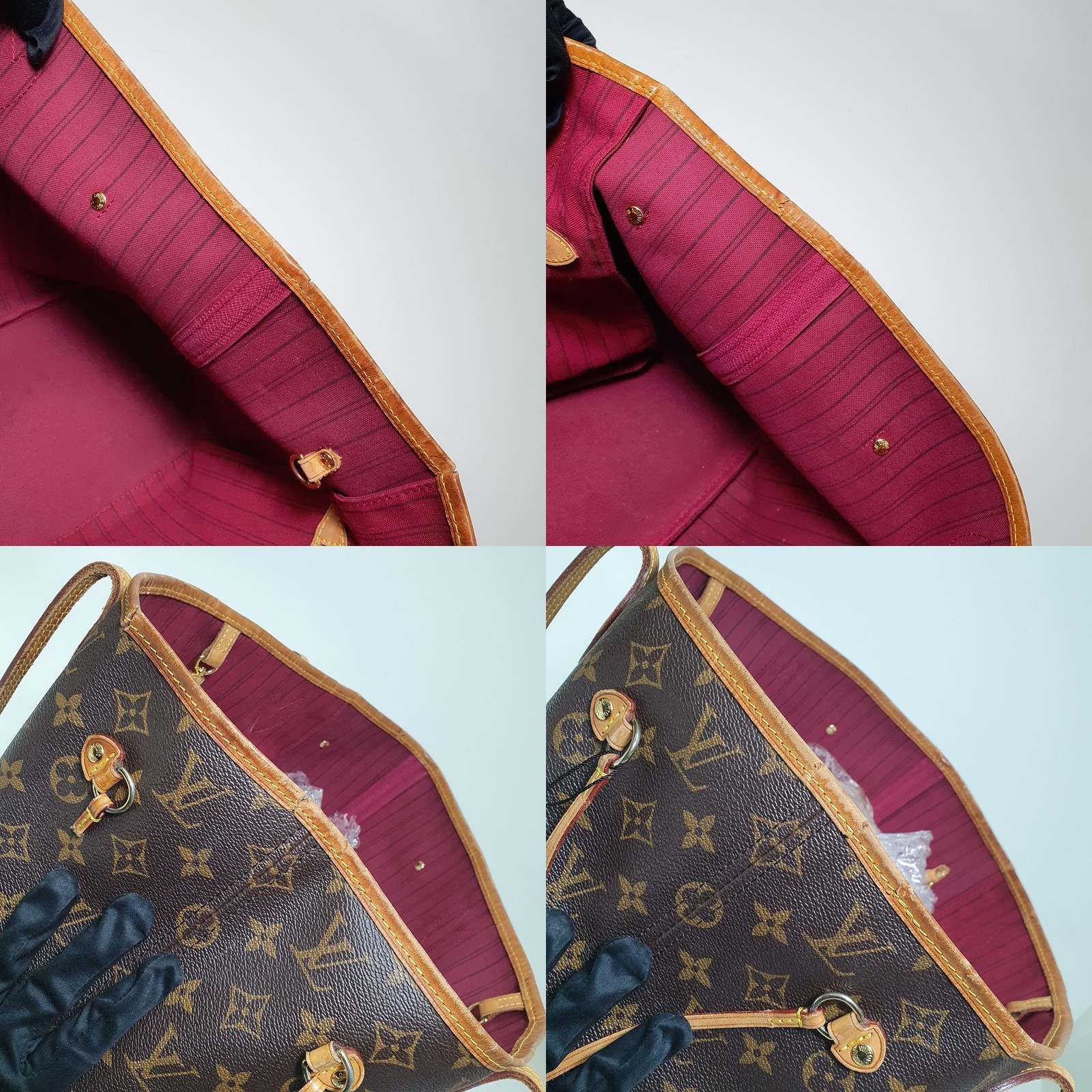TARIFF FREE Authentic Louis Vuitton Neverfull MM Monogram M41177 Odor CLA750