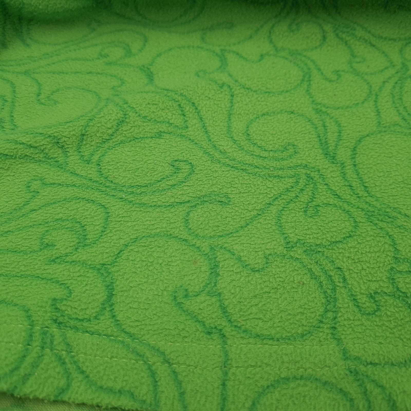 Kari Traa Fleece Jacket Green Geo Microfleece Zip Up Outdoor Women Ko1 Size XS