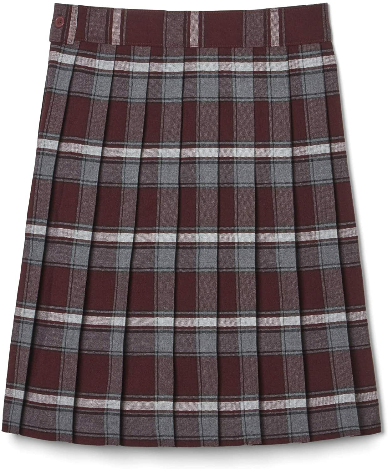 Girl Burgundy Plus Sizes Plaid Skirt SV9223-B1 Below Knee French Toast 7 to 16