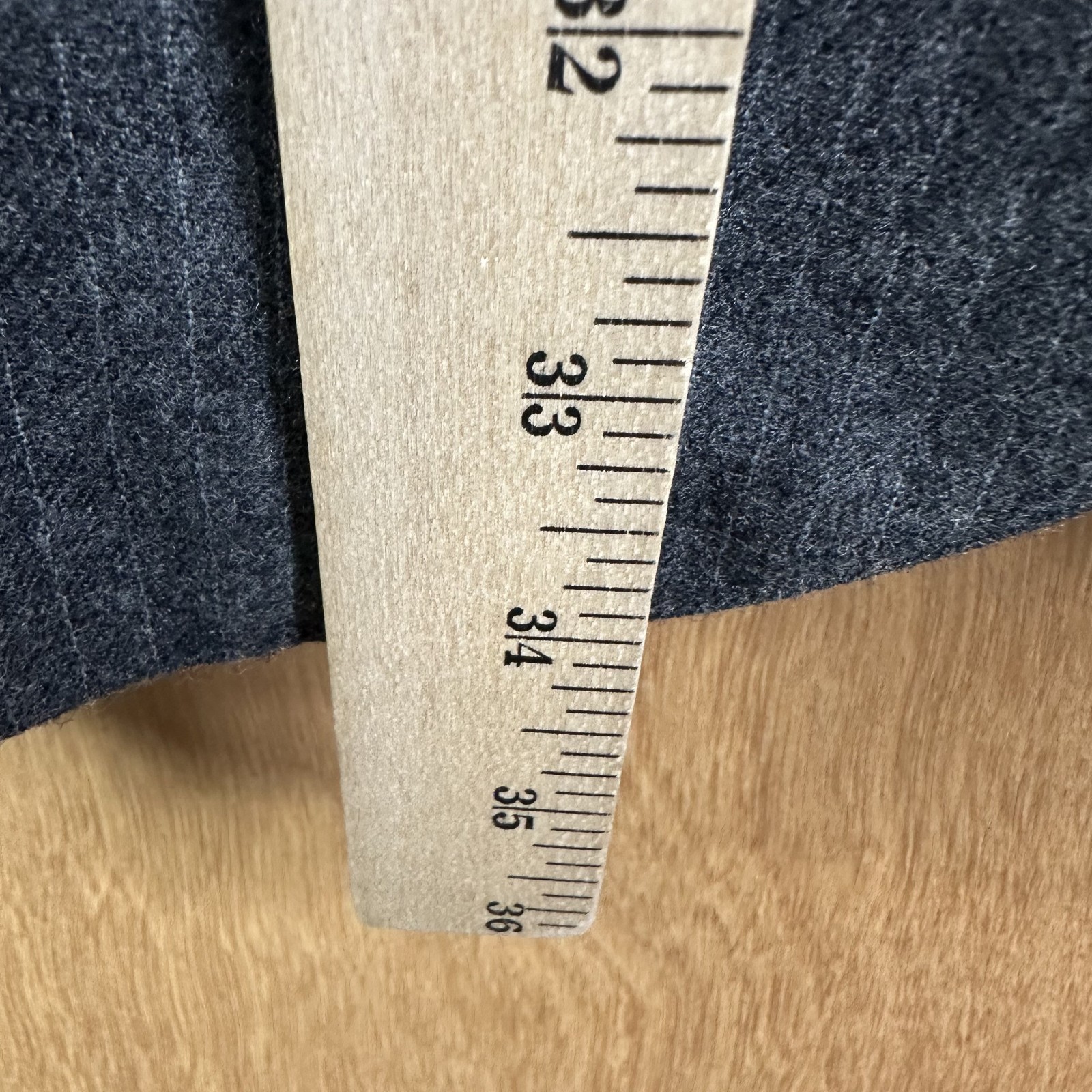 VTG Hickey Freeman Suit Mens 42L Gray Pinstripe 3/2 Roll Pants 36×34 flannel