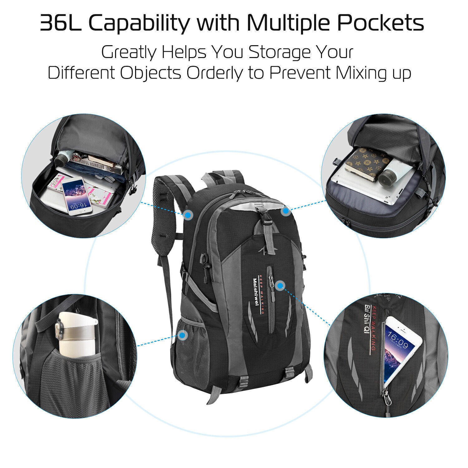 30L Military Large Tactical Backpack Rucksack Camping Hiking Bag Outdoor cycling