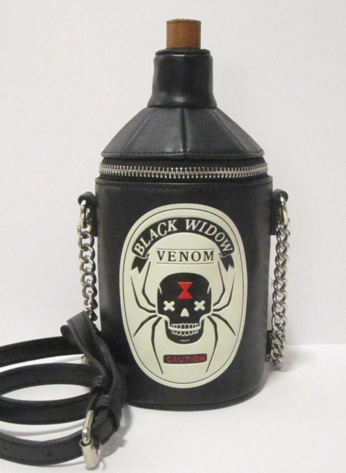 Mad Engine Fine by Me Crossbody Black Widow Spider Venom Halloween Purse NEW