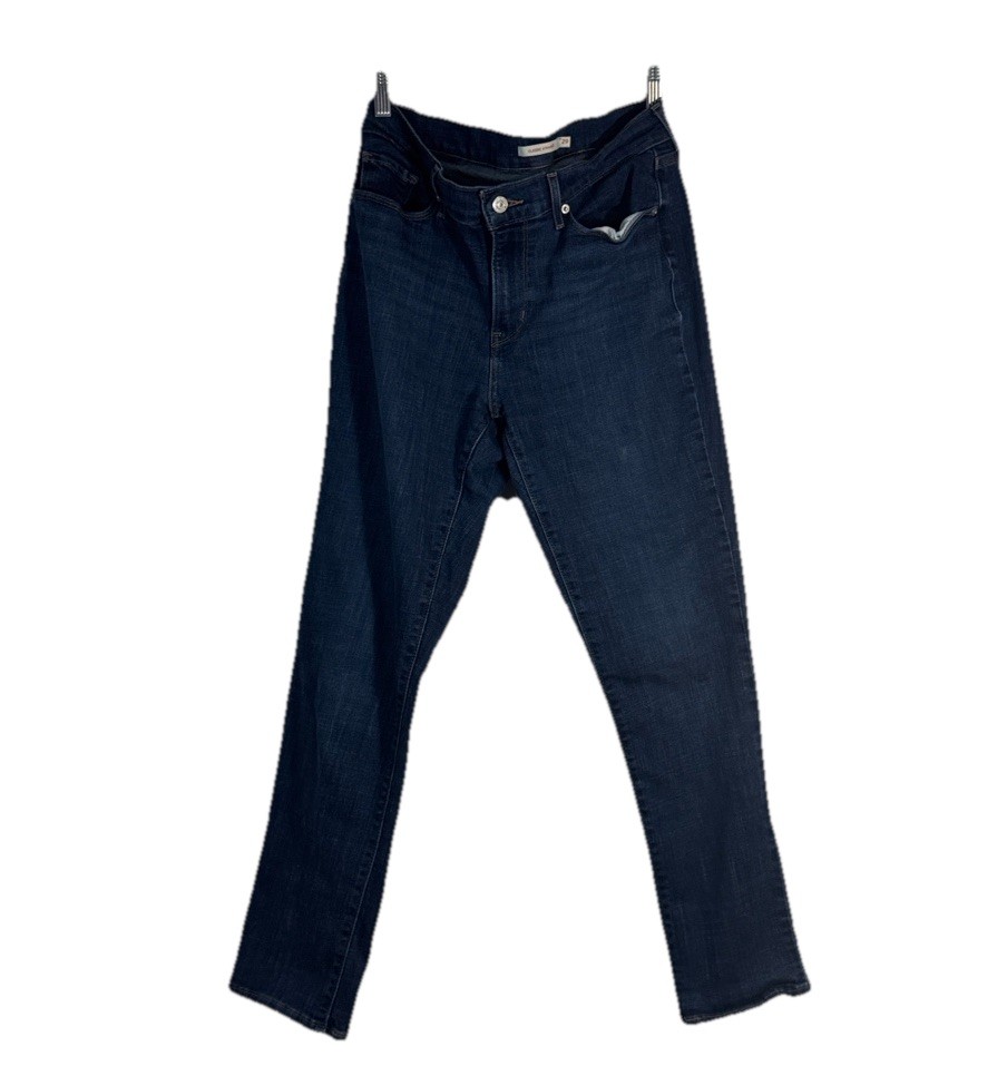 Levi’s Classic Straight Women’s Jeans Blue Denim Cotton Button Zip 500 Series