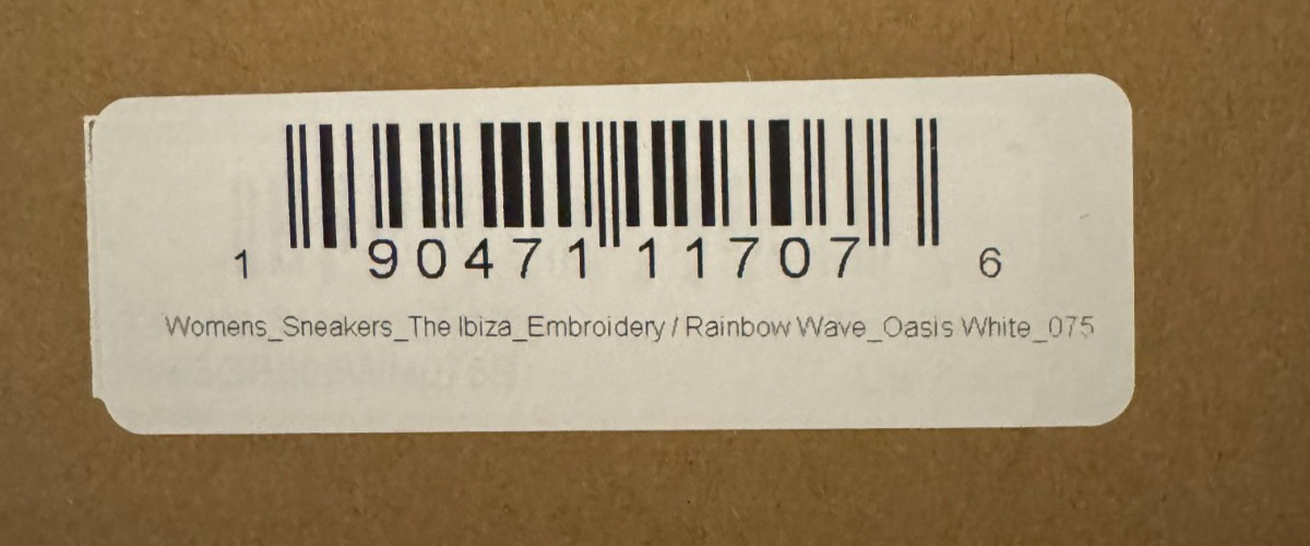 Soludos The Ibiza Classic Sneaker Oasis White/Rainbow Wave-CHOOSE SIZE-BRAND NEW